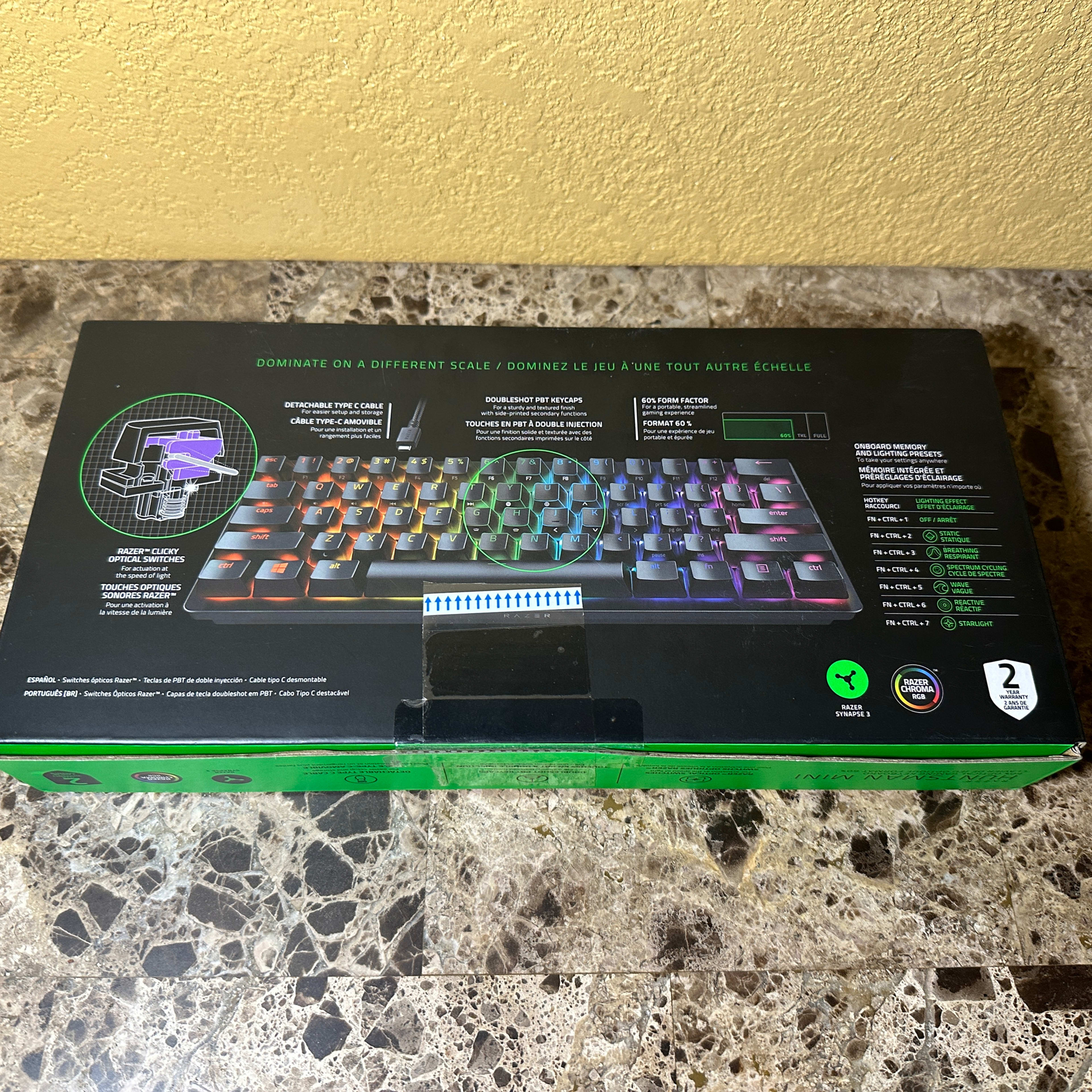 Razer Huntsman Mini 60 Optical Gaming Keyboard, Gaming Keyboards