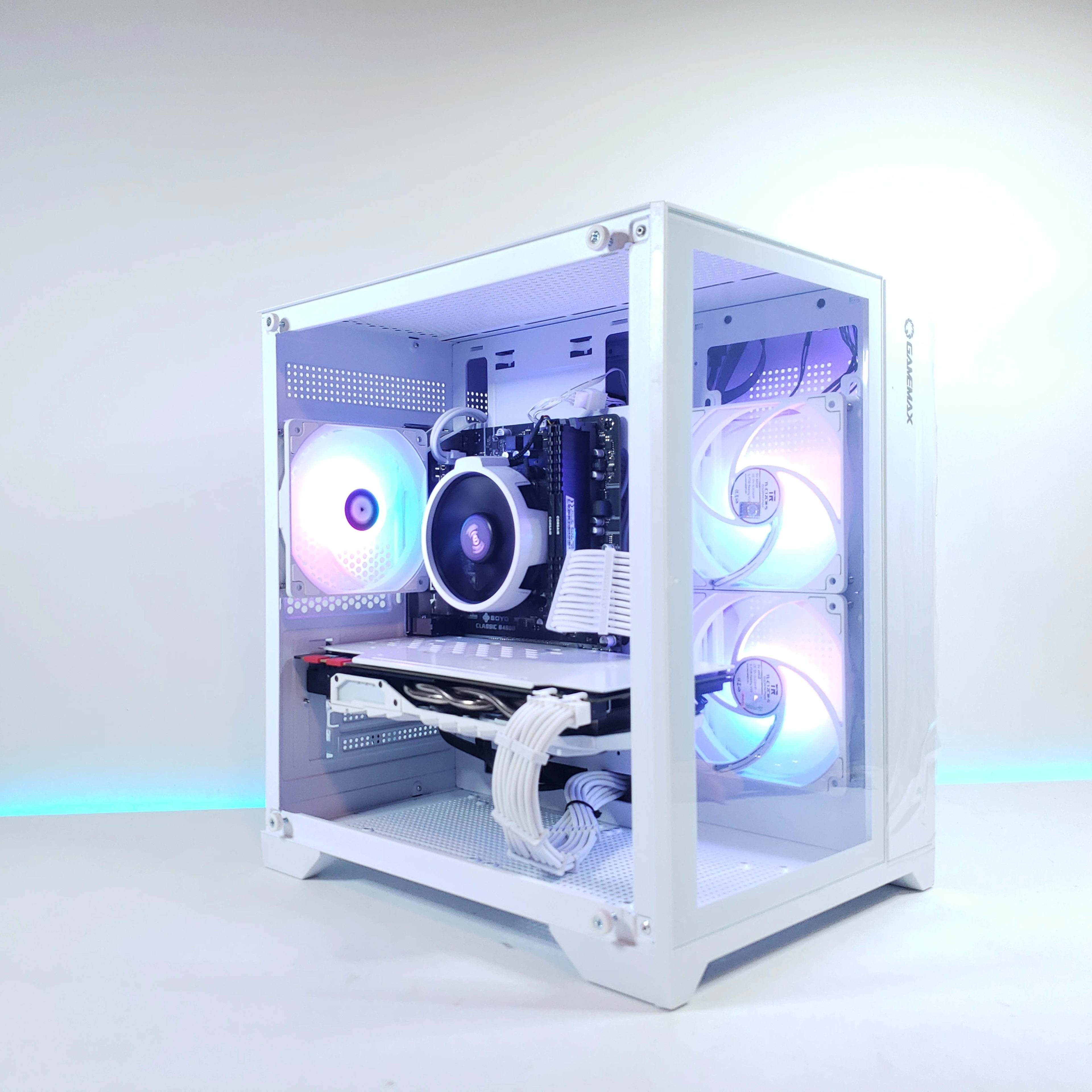 🚨White P2P Gaming PC | ⚙️R5/1070TI | Custom RGB✨ |