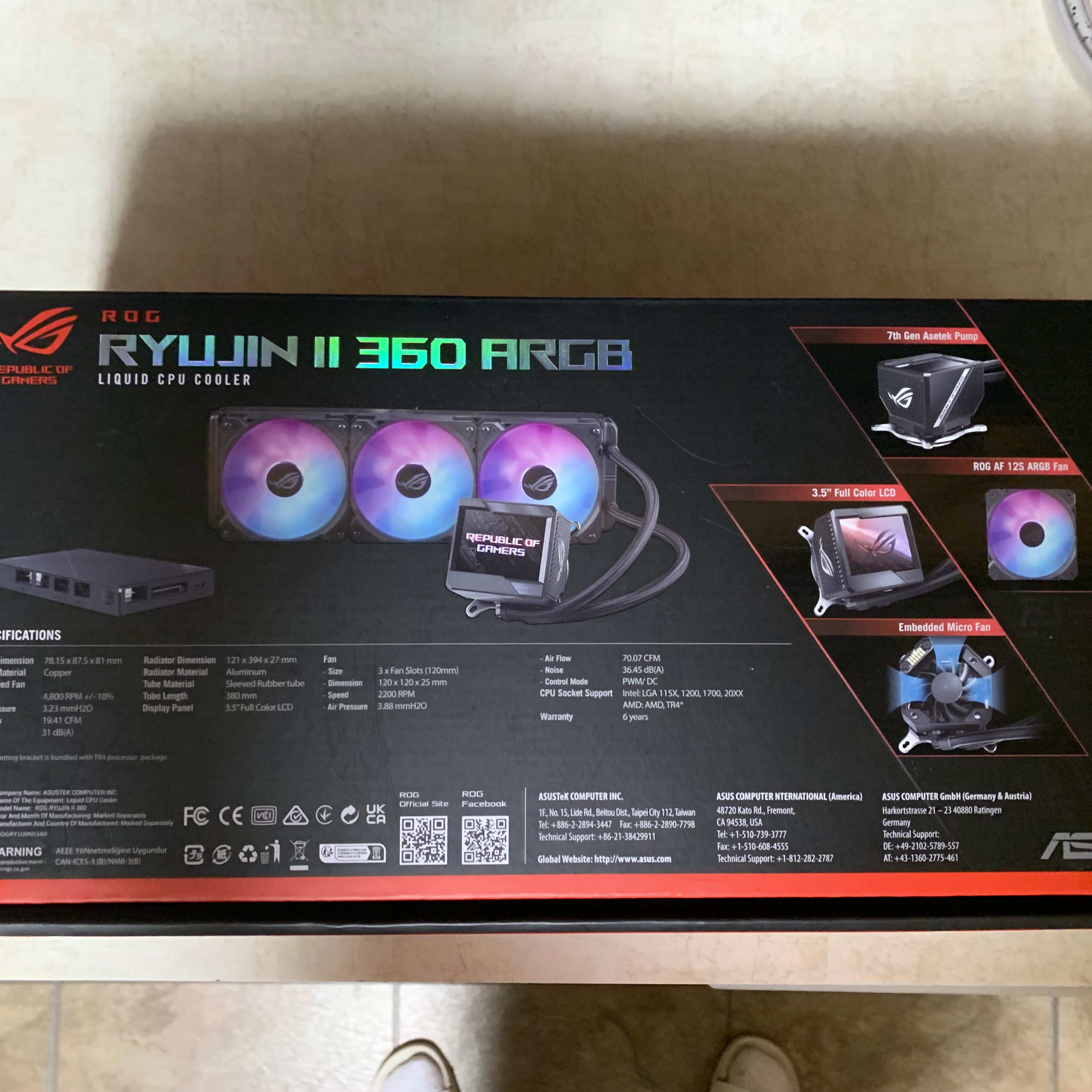 ASUS Ryujin II 360 ARGB AIO (BNIB)