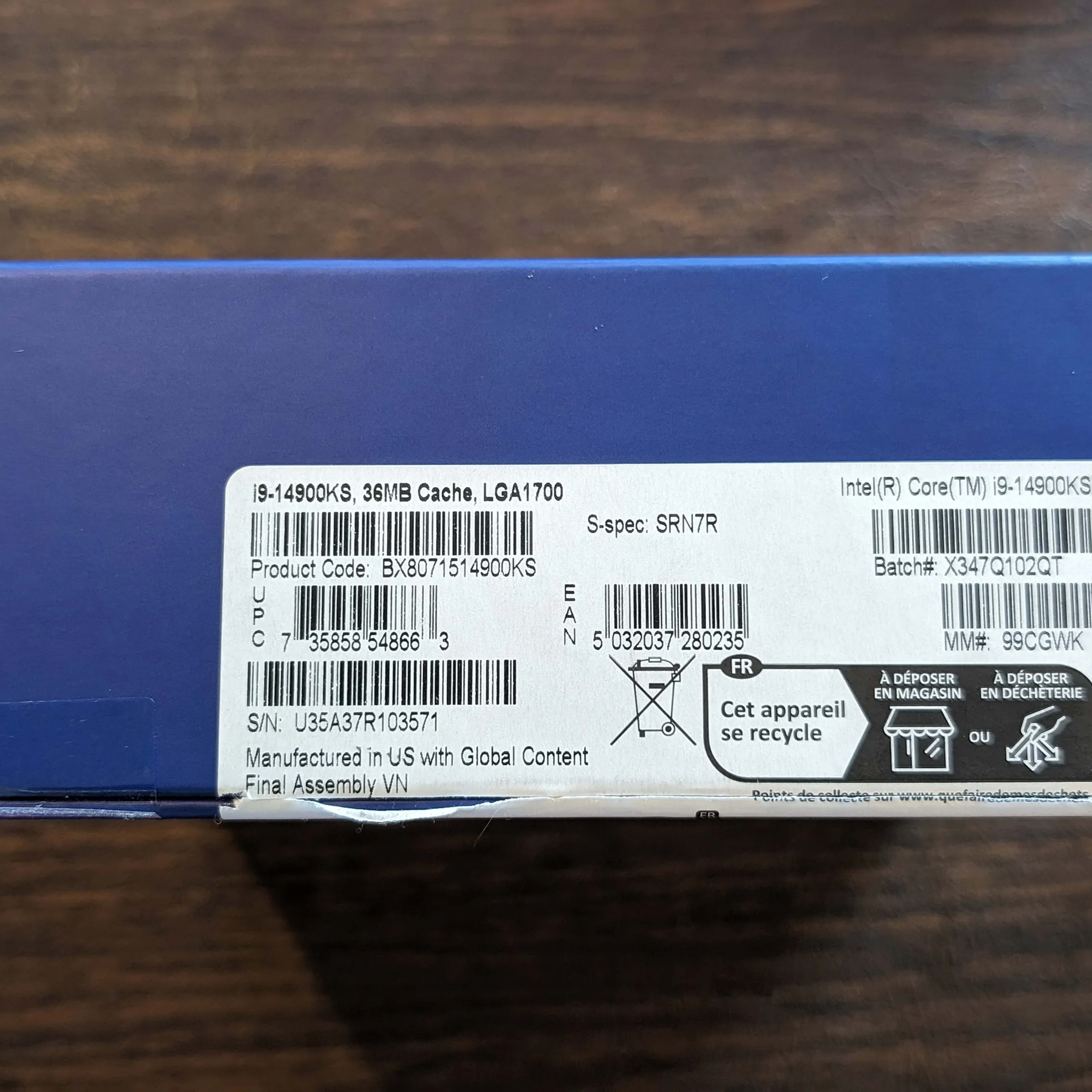 Intel® Core i9 Processor 14900KS - Used Like New | Jawa Intel® Core i9 Processor 14900KS - Used Like New | Jawa