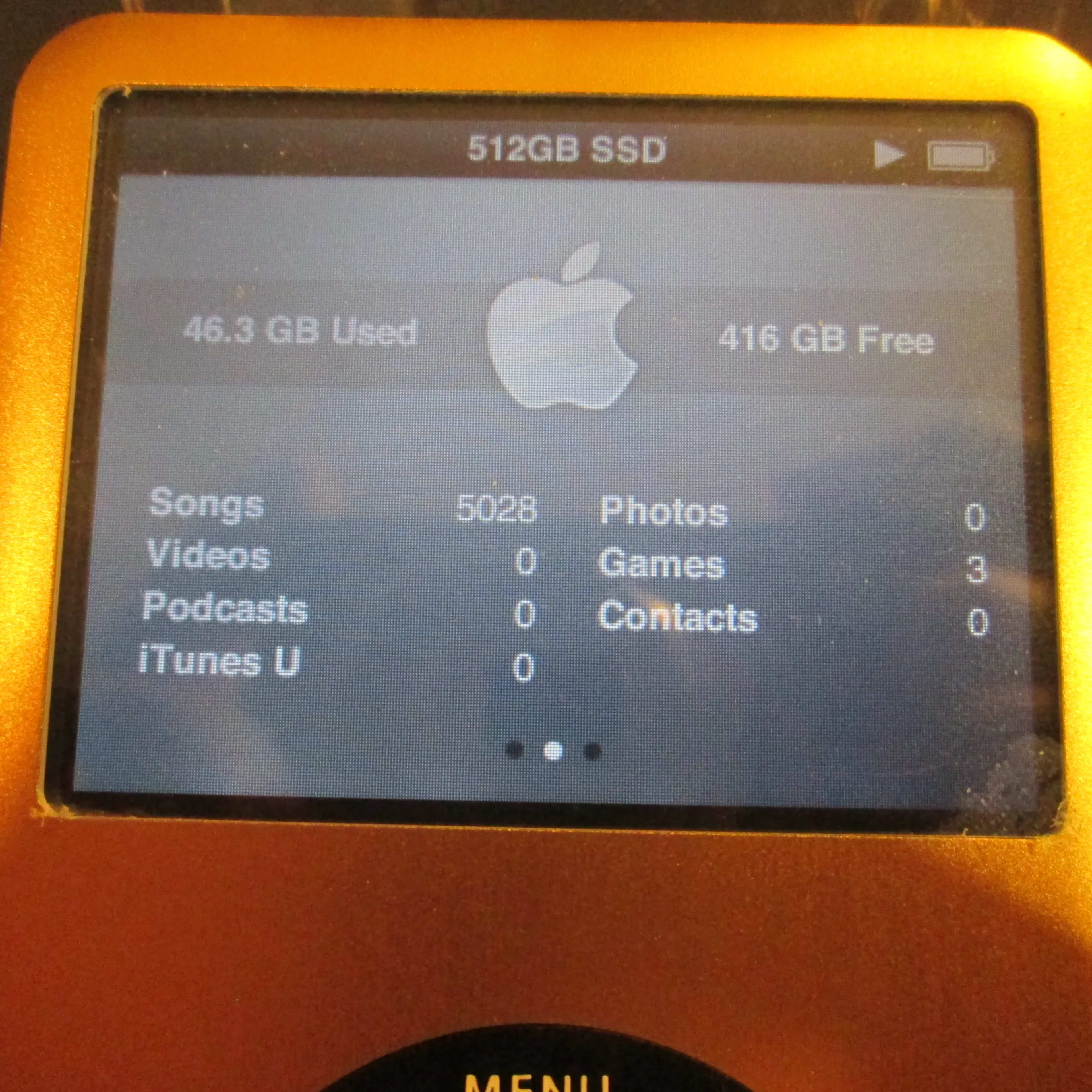 Ipod Classic 7th Gen 512gb SSD 3000mah Battery And Ipod Classic 7th Gen 512gb SSD 3000mah Battery And