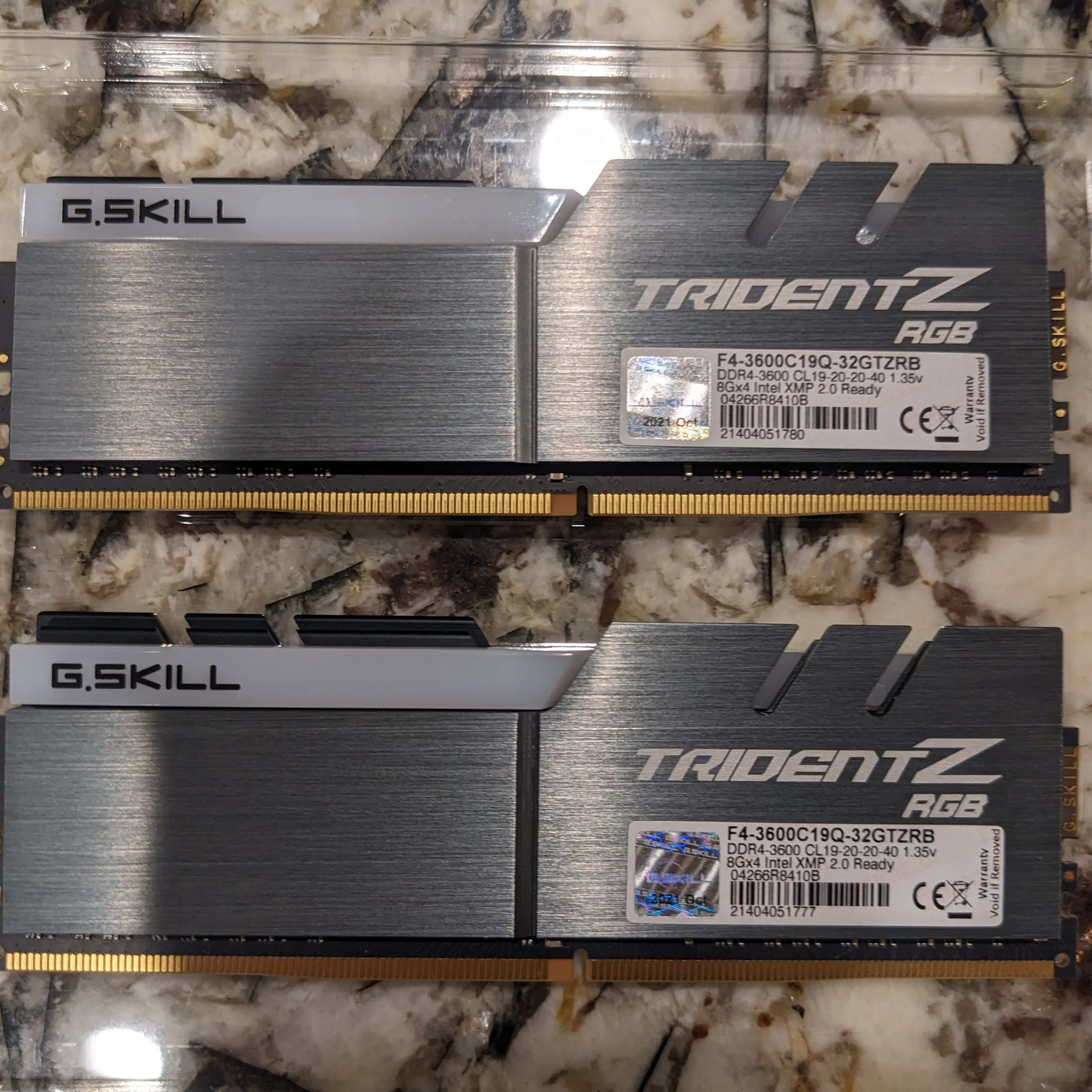 G.SKILL TridentZ RGB 32GB (4x8GB) 3600MHz CL19