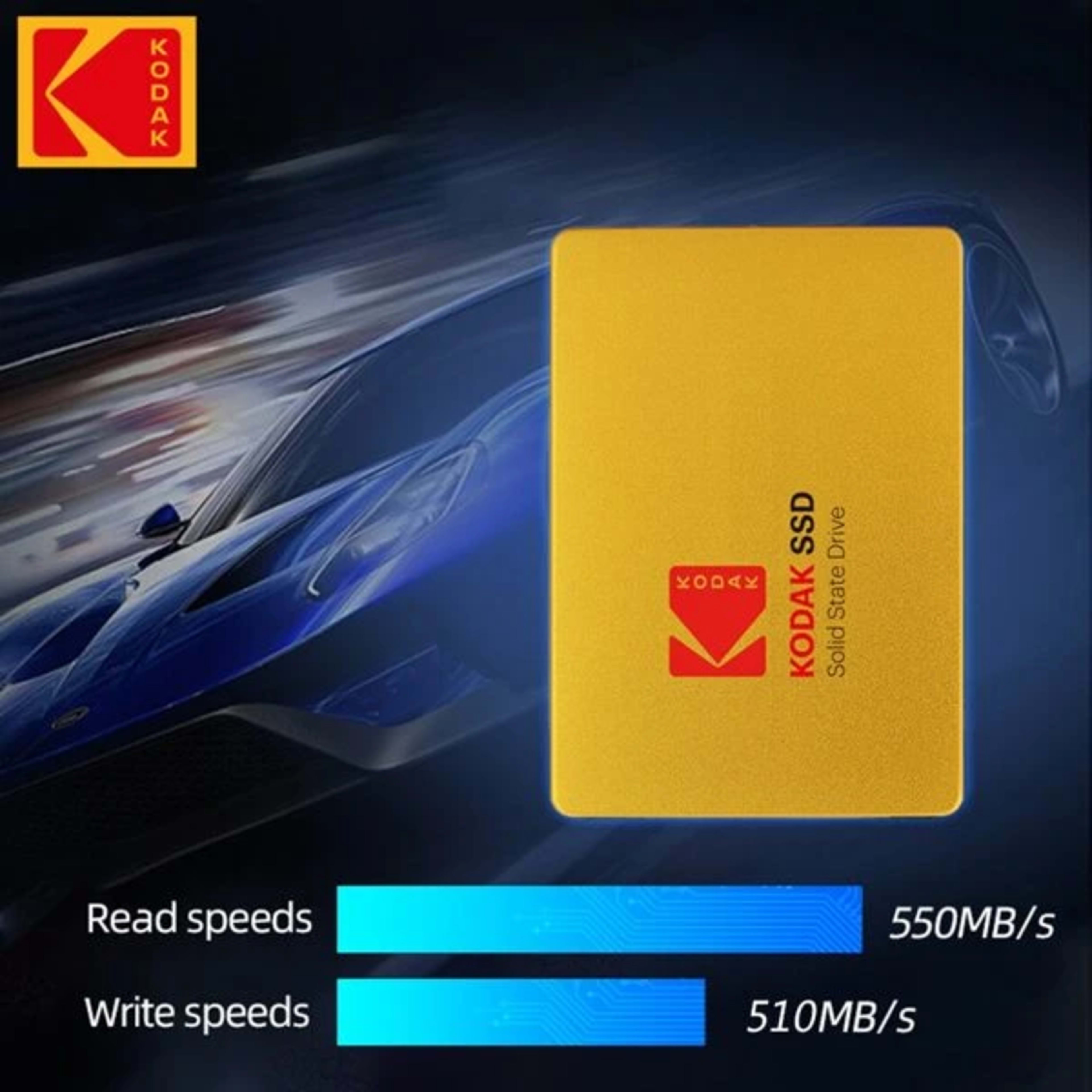 KODAK SSD X100 2.5 INCH SATA3 480GB Gold Disk HDD SATA III