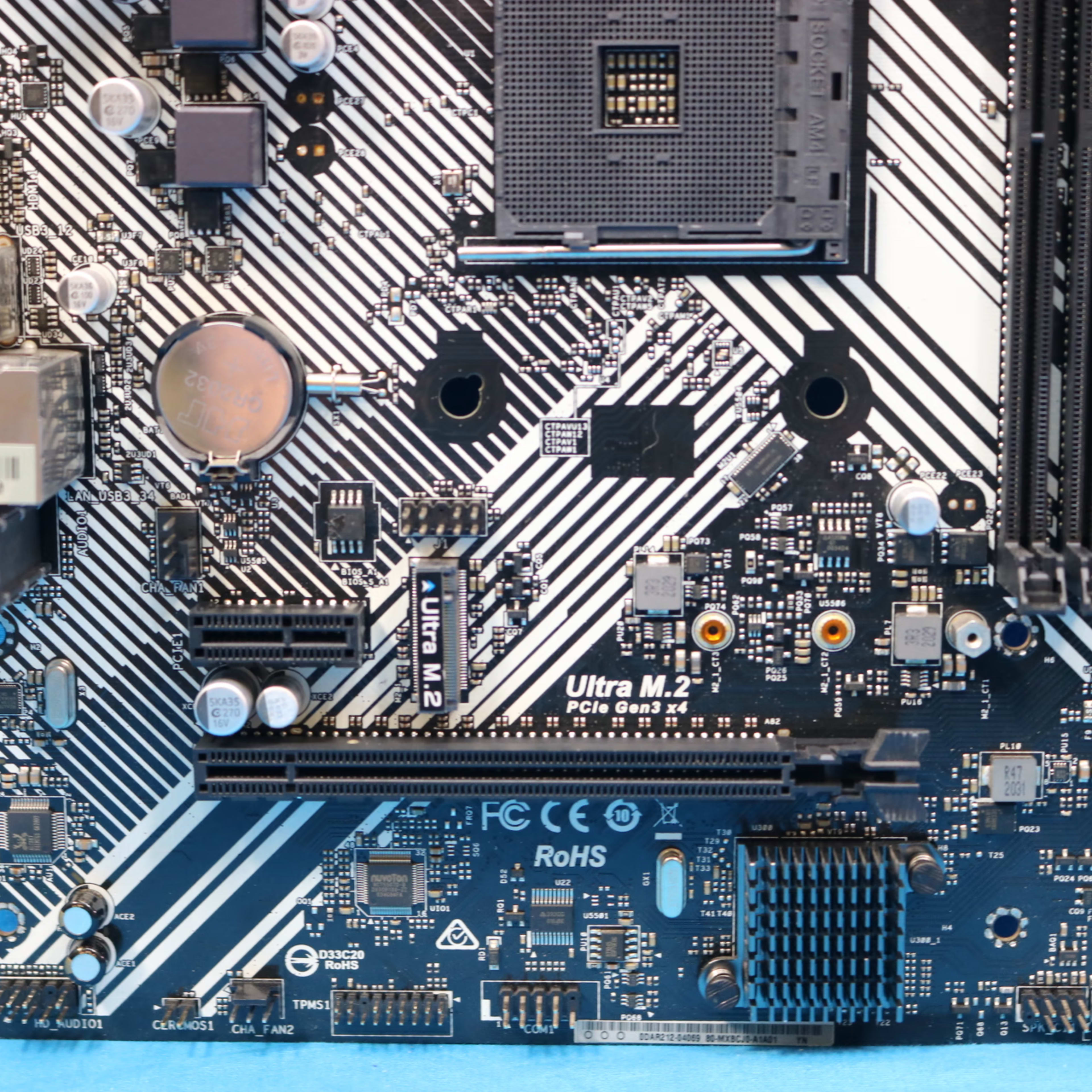 *Newest BIOS* ASRock A320M/ac AMD Socket AM4 MicroATX DDR4 Desktop Motherboard No I/O Shield