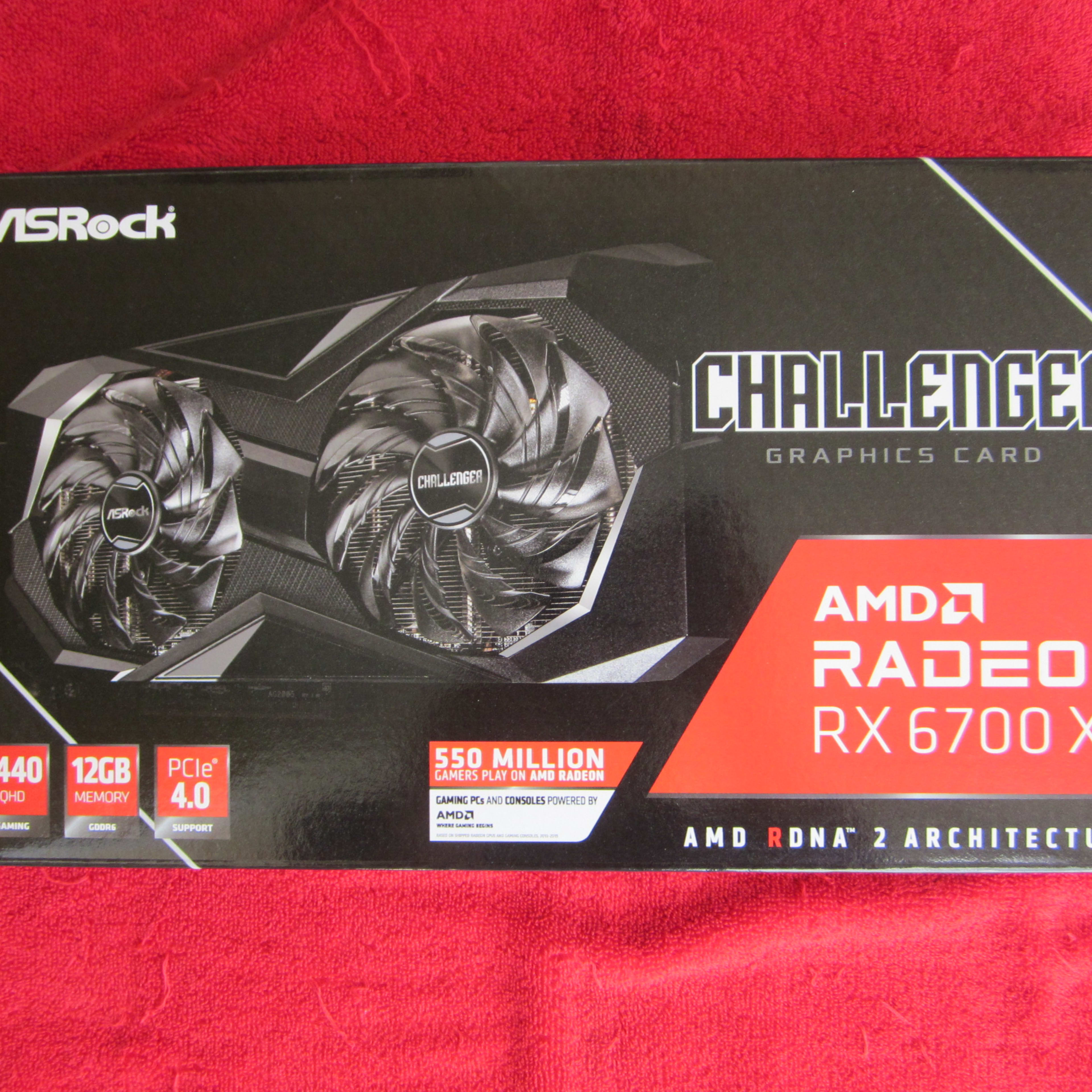 NEW! ASRock Challenger AMD Radeon RX 6700 XT GDDR6 12GB  Gaming Graphics Card