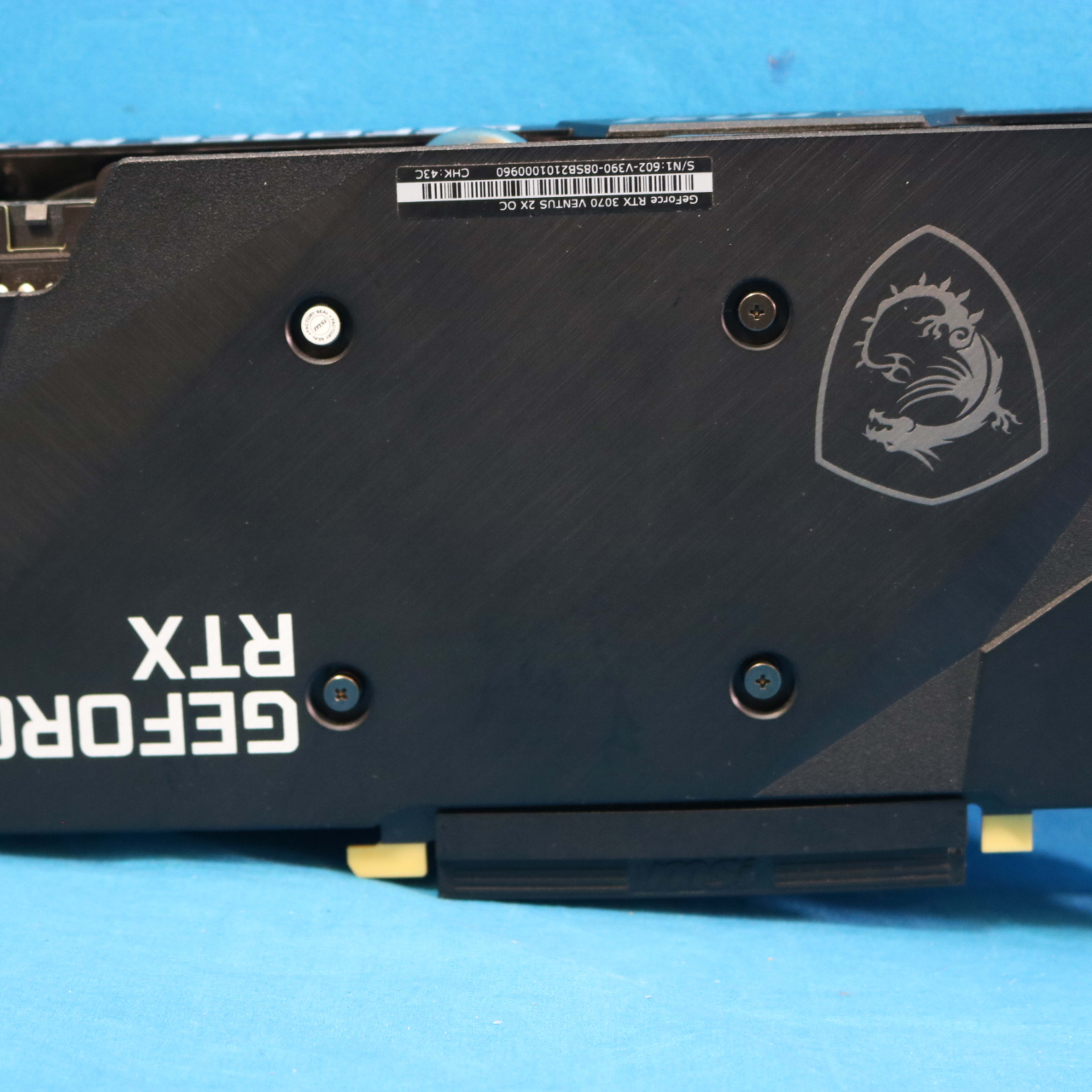 MSI NVIDIA GeForce RTX 3070 Ventus 2X OC 8GB GDDR6 PCIe 4.0 MSI NVIDIA GeForce RTX 3070 Ventus 2X OC 8GB GDDR6 PCIe 4.0