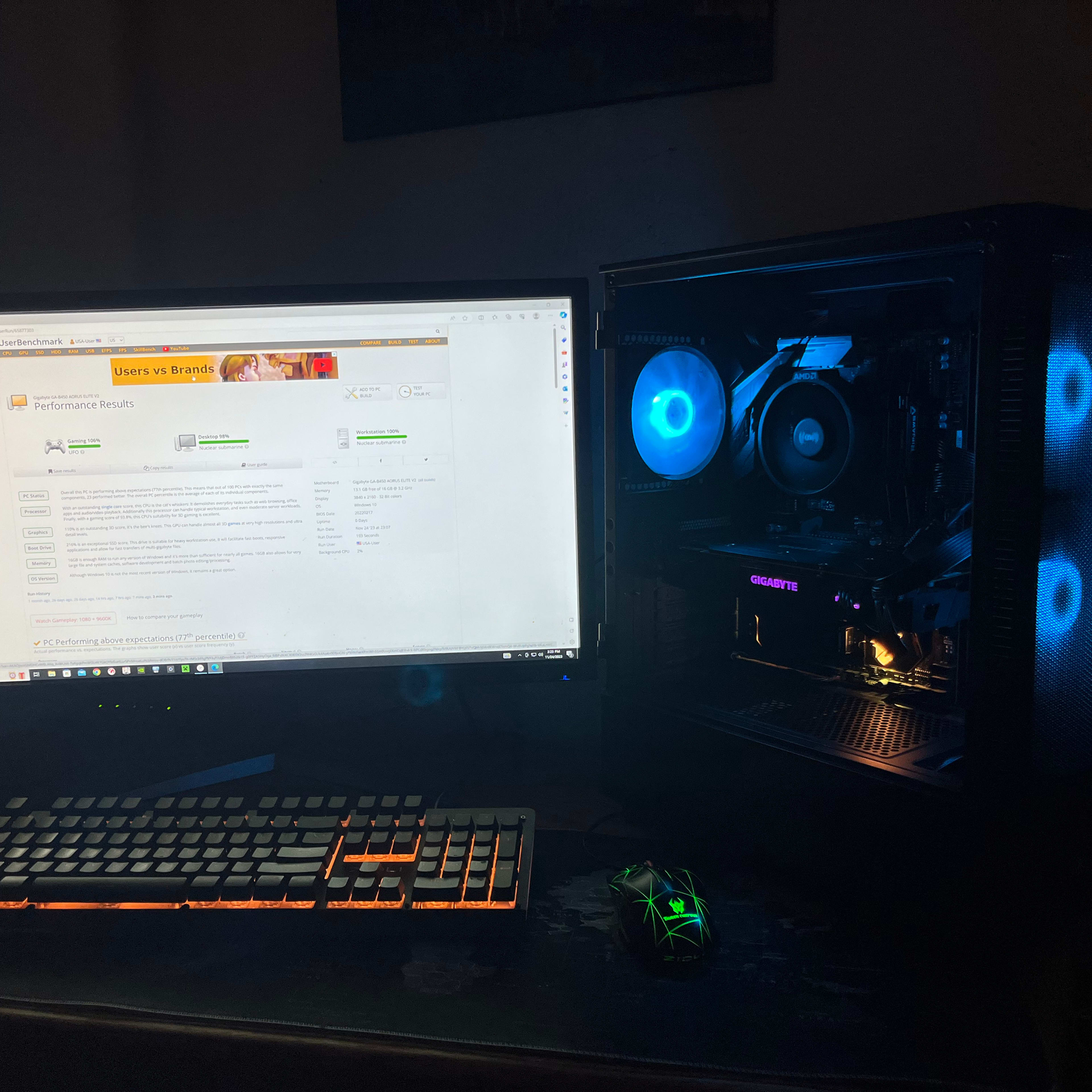 Budget/Entry Level 4K & 1440p RYZEN 5 GTX 1080 32GB RAM Complete Custom Gaming Set Up (NEW/USED)