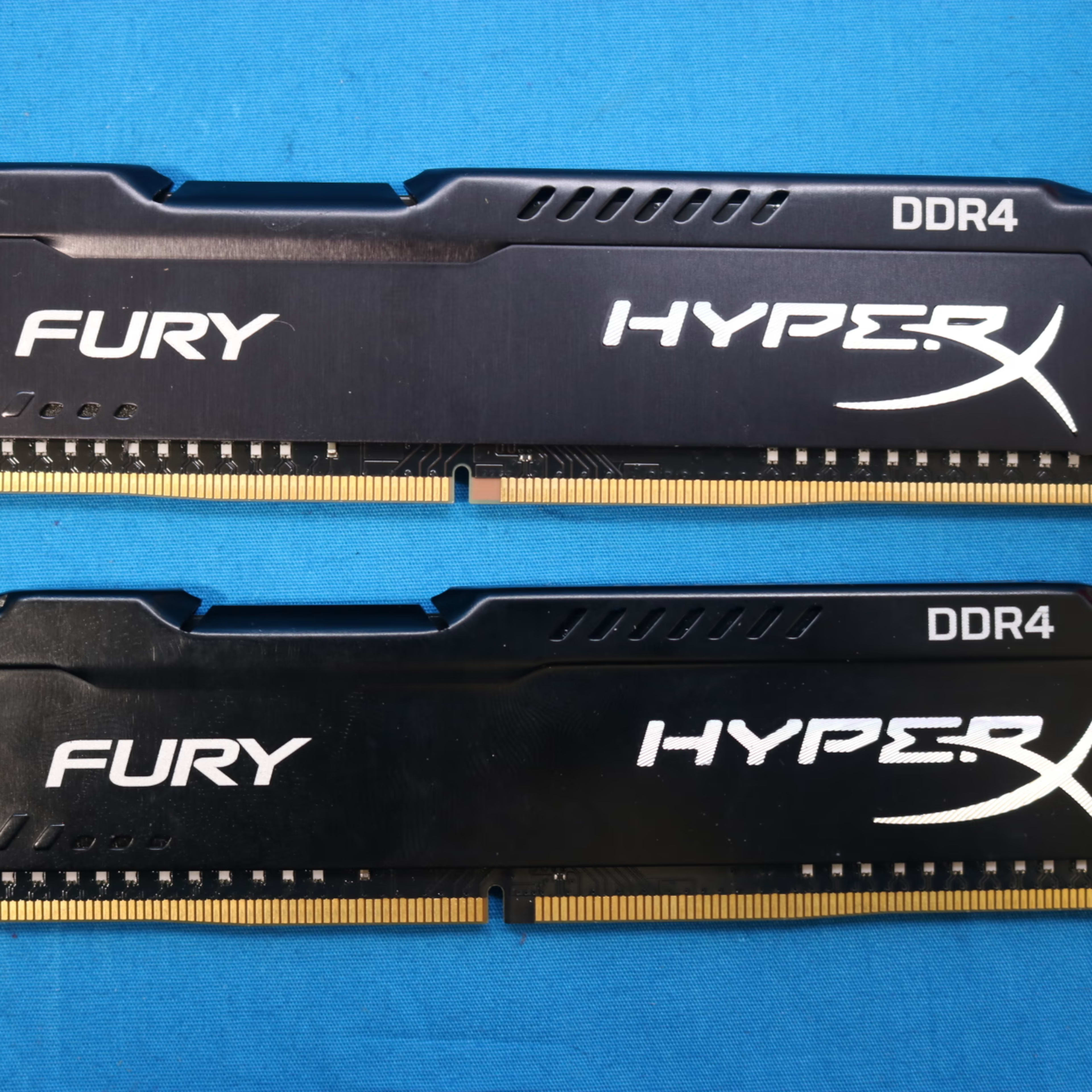 Kingston HyperX Fury 16GB (2x8GB) DDR4 2666MHz CL16 1.2V Desktop RAM ...