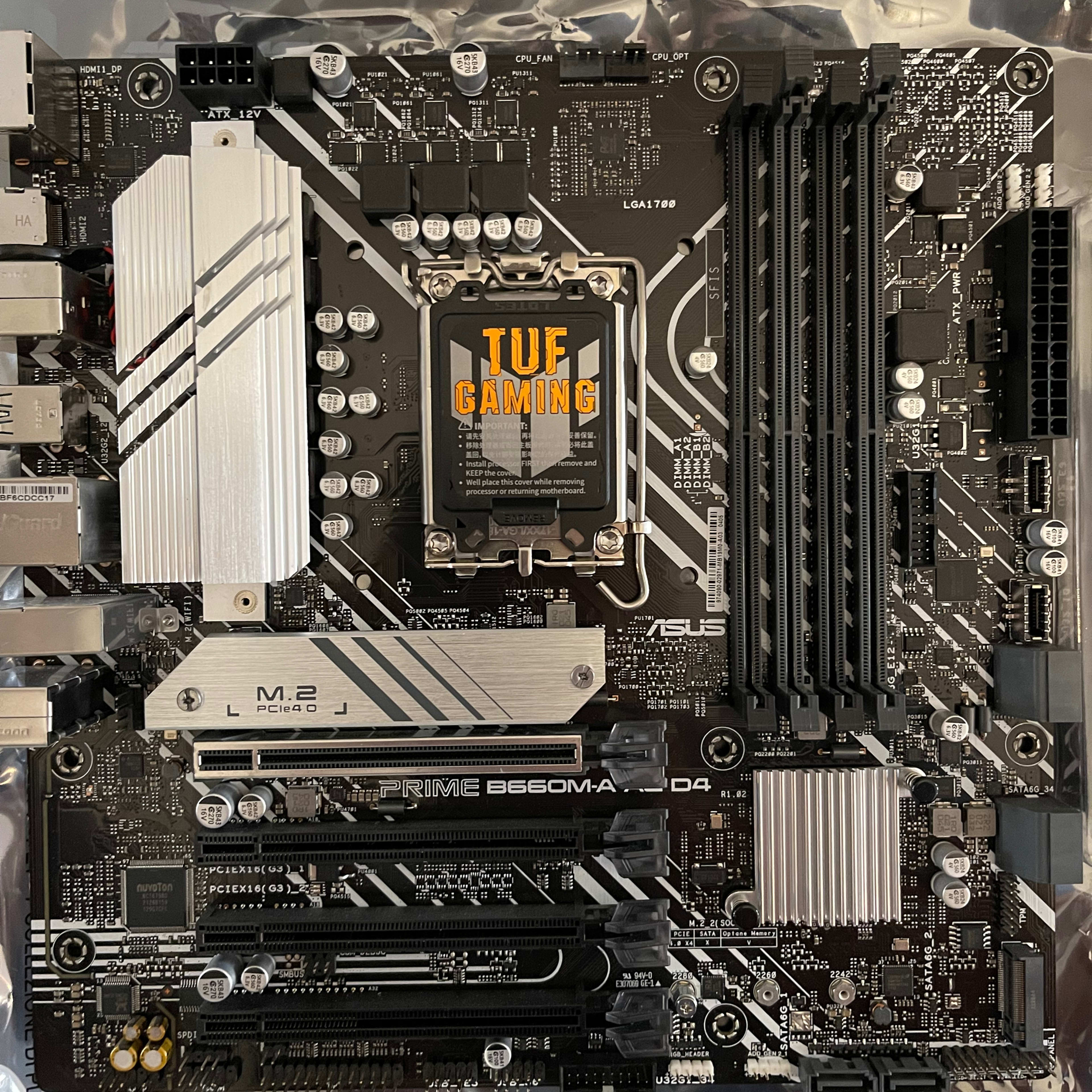 ASUS Prime B660M-A AC D4 LGA 1700(Intel 12th, 13th and 14th Gen) mATX Motherboard