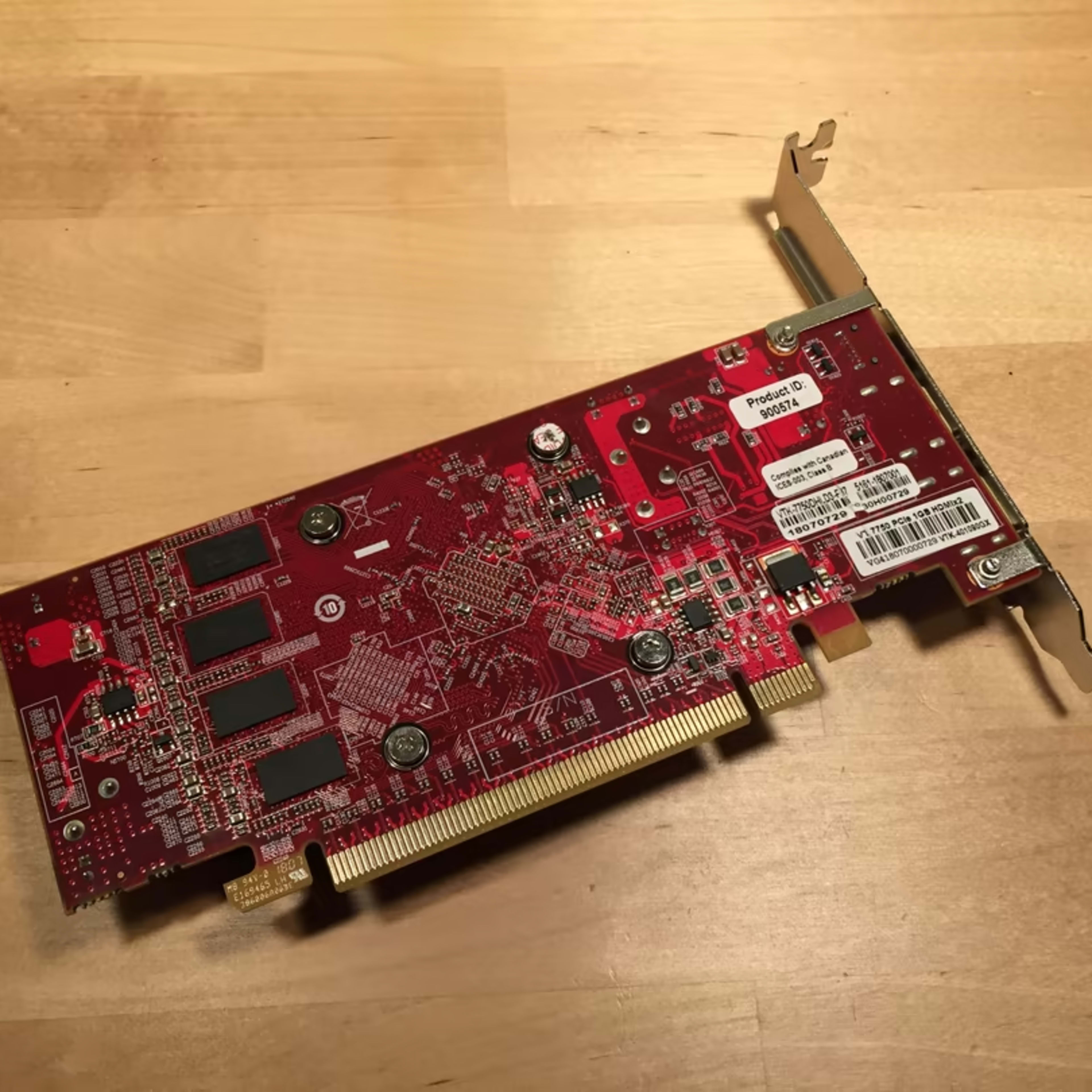 VisionTek HD 7550 1GB GPU Dual HDMI Mini DP Jawa