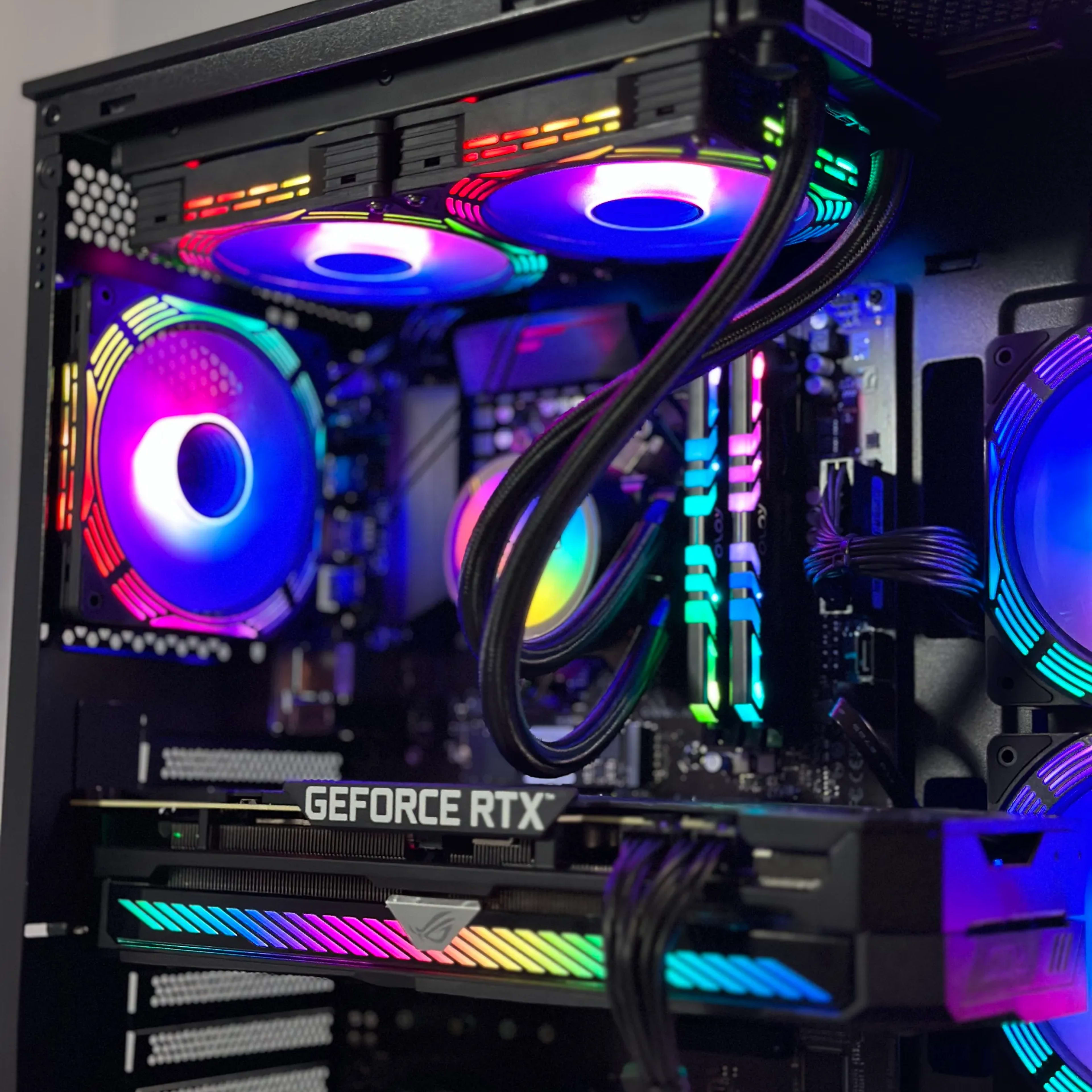 Liquid Cooled RGB Gaming Desktop PC|AMD Ryzen 7 3700X|RTX 3070 8GB|32GB  RAM|1TB NVME|WIFI|Win11 | Jawa