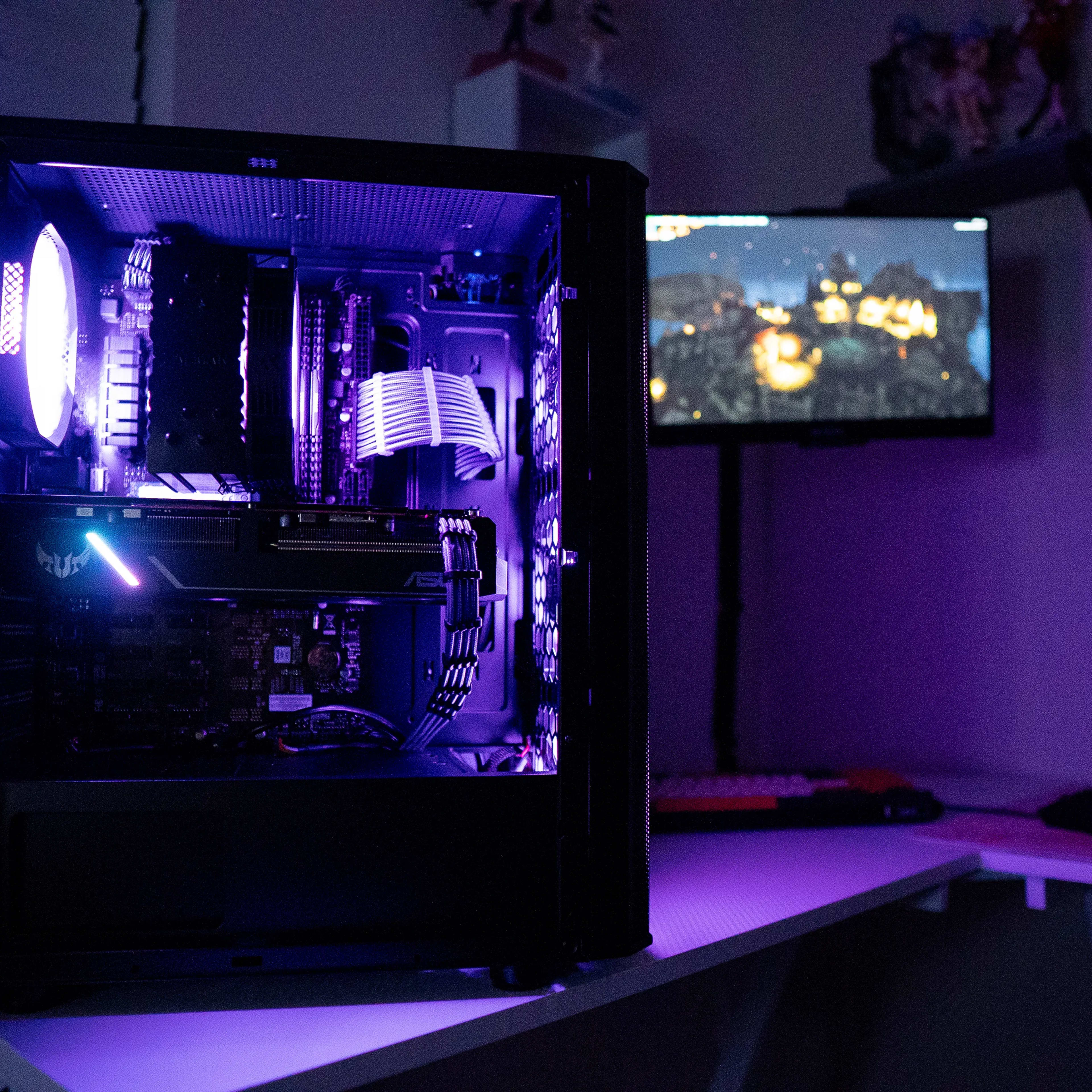 ⚫🟣 | RX 5600XT | INTEL i5 9400F | 32GB DDR4 RAM | 128GB NVME SSD + 1TB HDD | Amethyst Achiever |