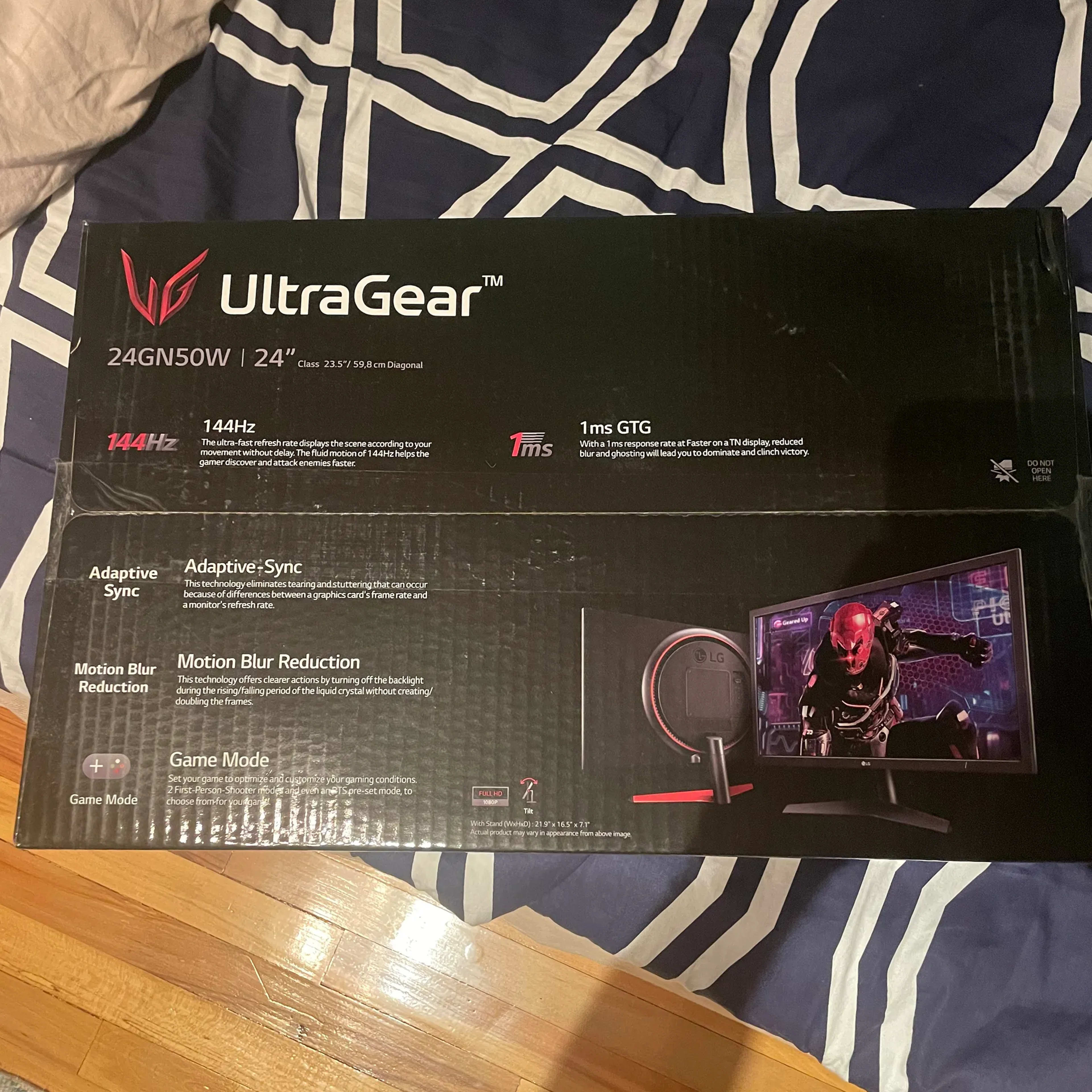 24' LG Ultragear 1080p 144hz Gaming Monitor