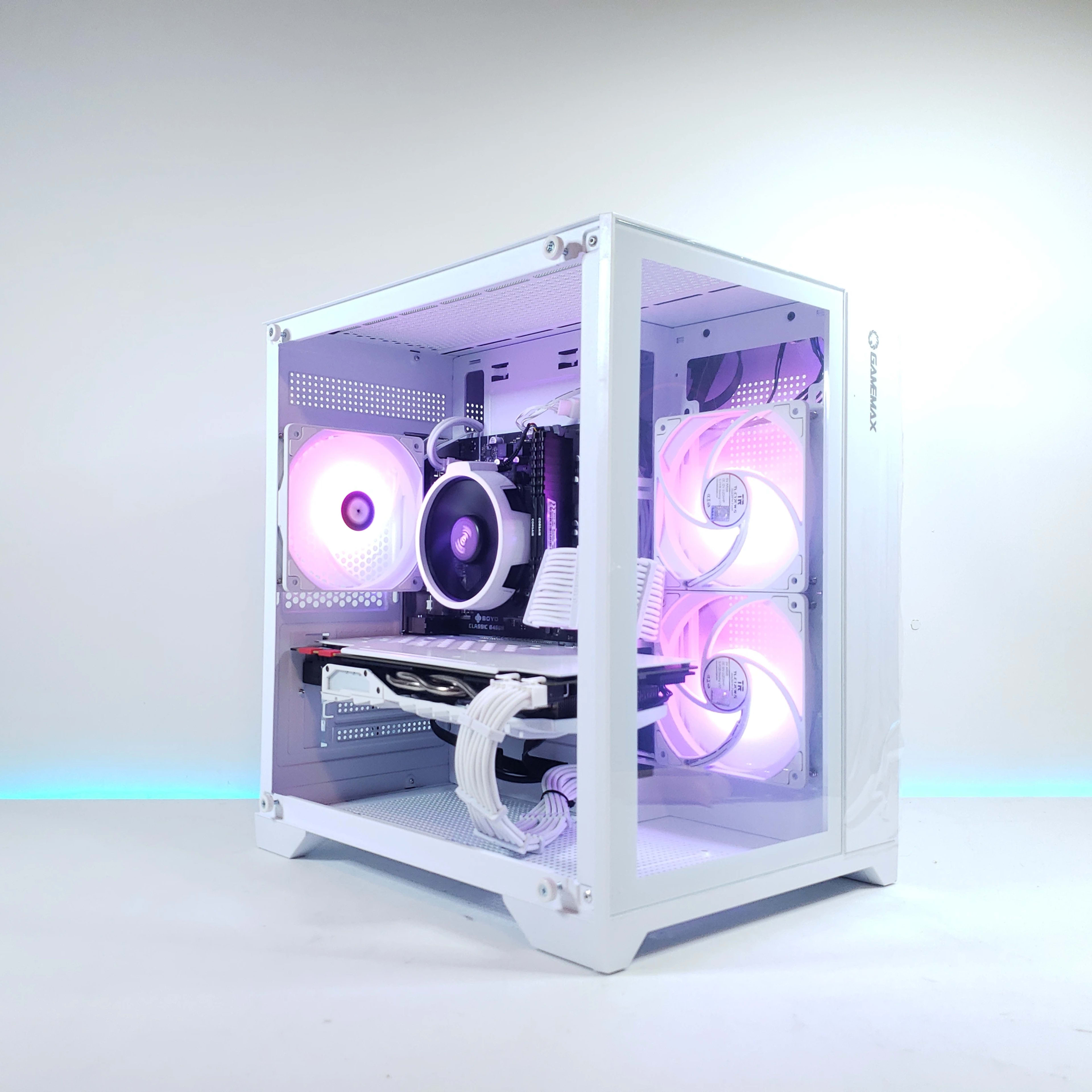 🚨White P2P Gaming PC | ⚙️R5/1070TI | Custom RGB✨ |