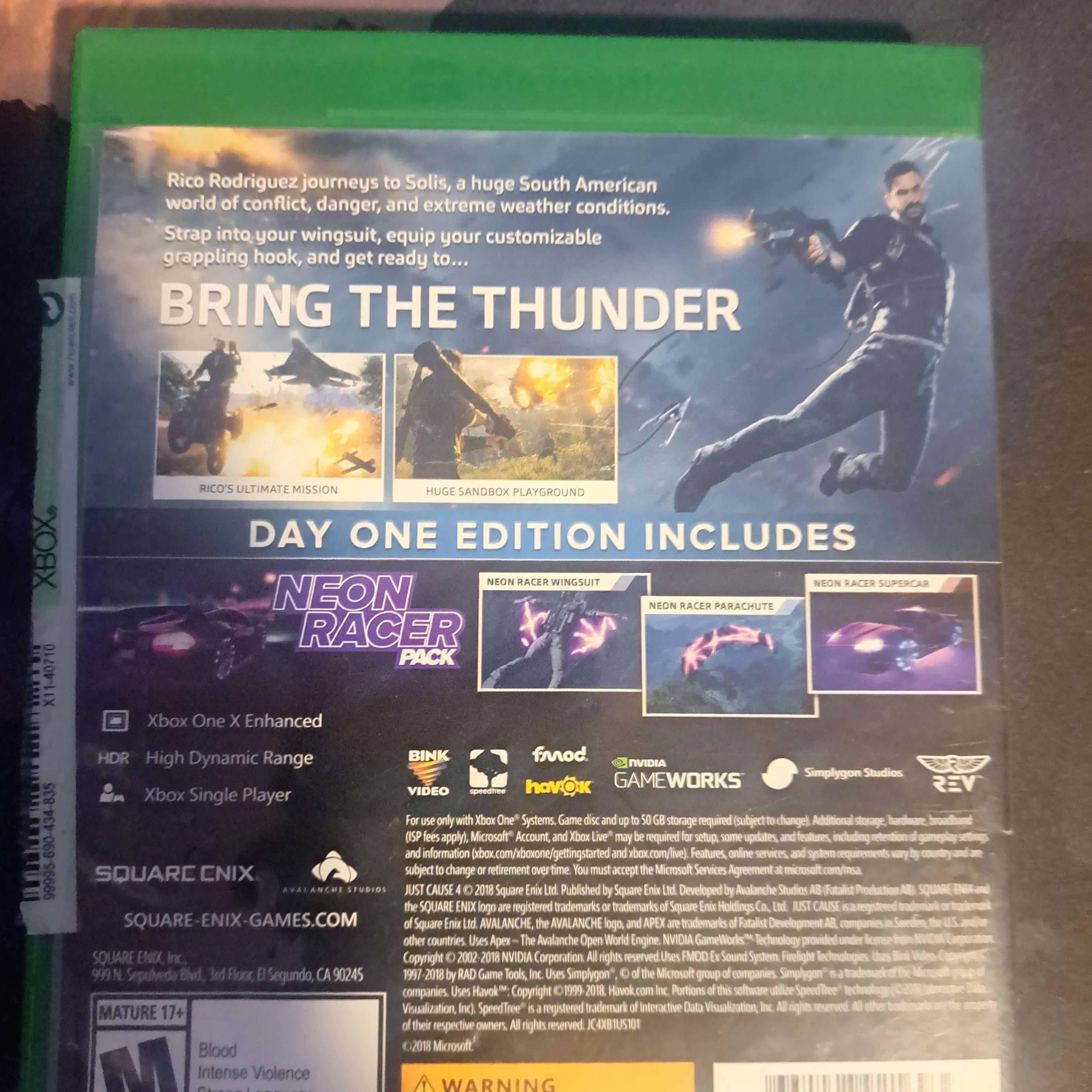 For sale Just Cause 4 Day one Editon