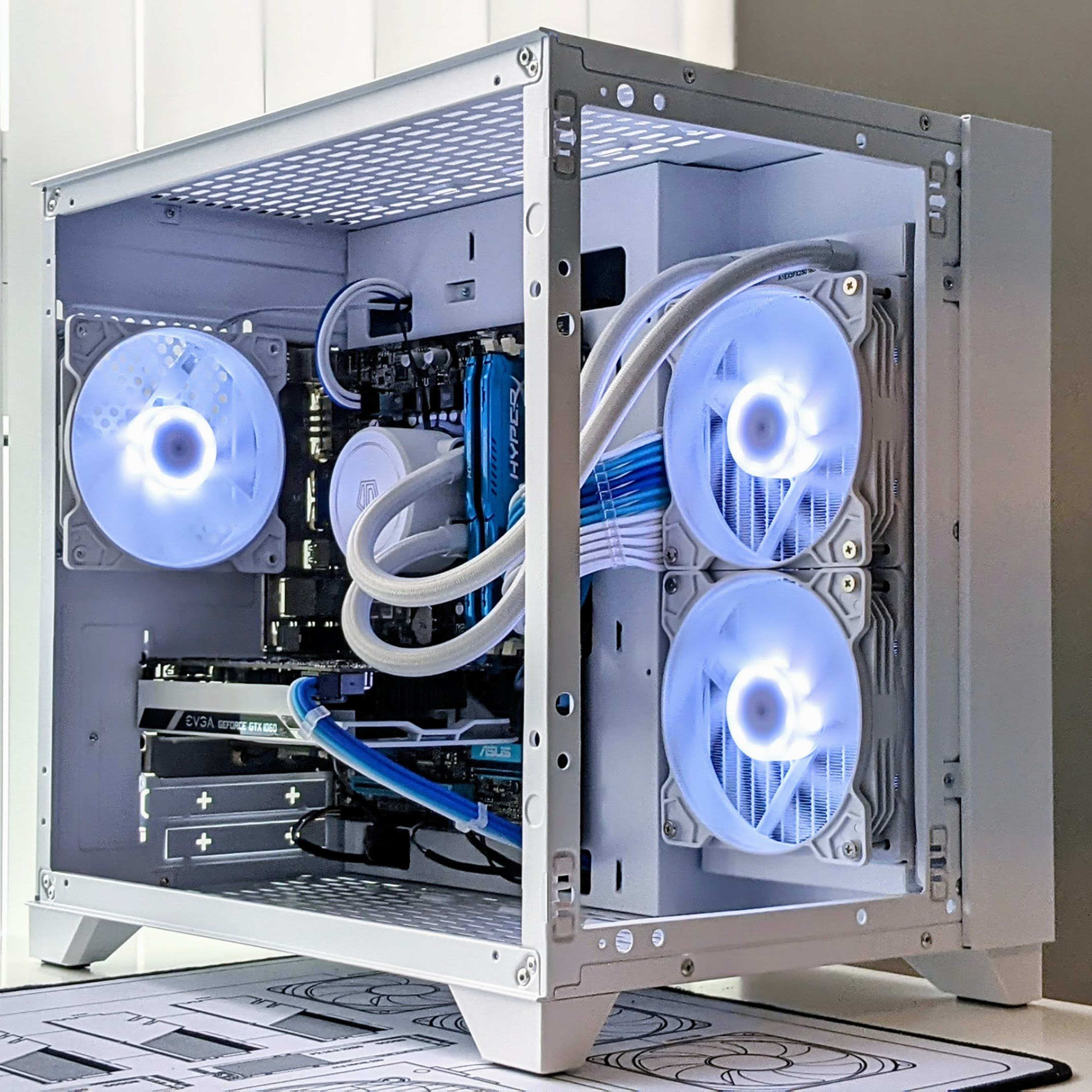 Icicle | GTX 1060 3GB/ Watercooled i7-3770 4c/8t White Gaming PC | Jawa