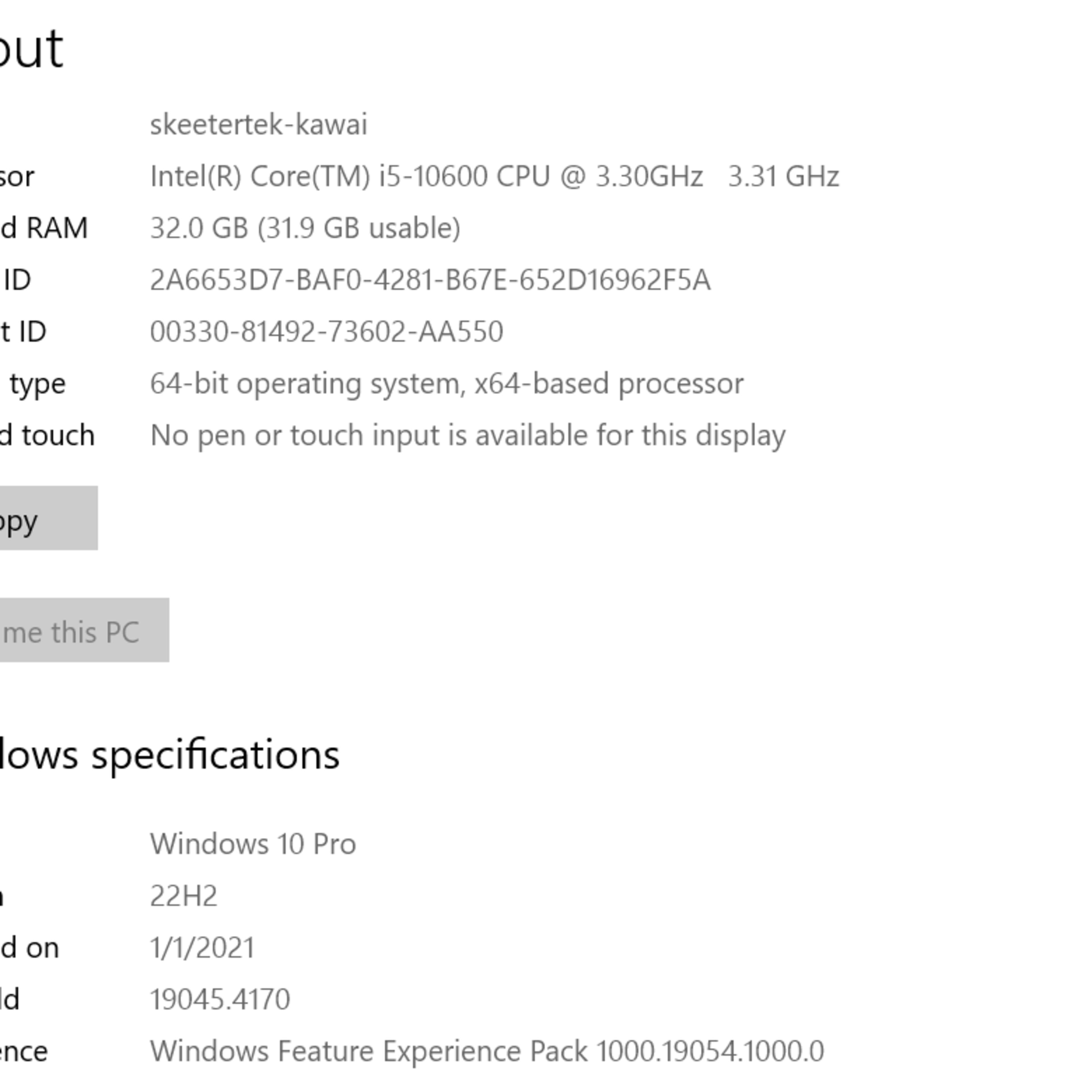 Kawai desu! RTX 3060 TI, Core i5 10600, 32 Gb DDR4, B560i MB, 1.25Tb SSDs, WiFi, Bluetooth, 750W!