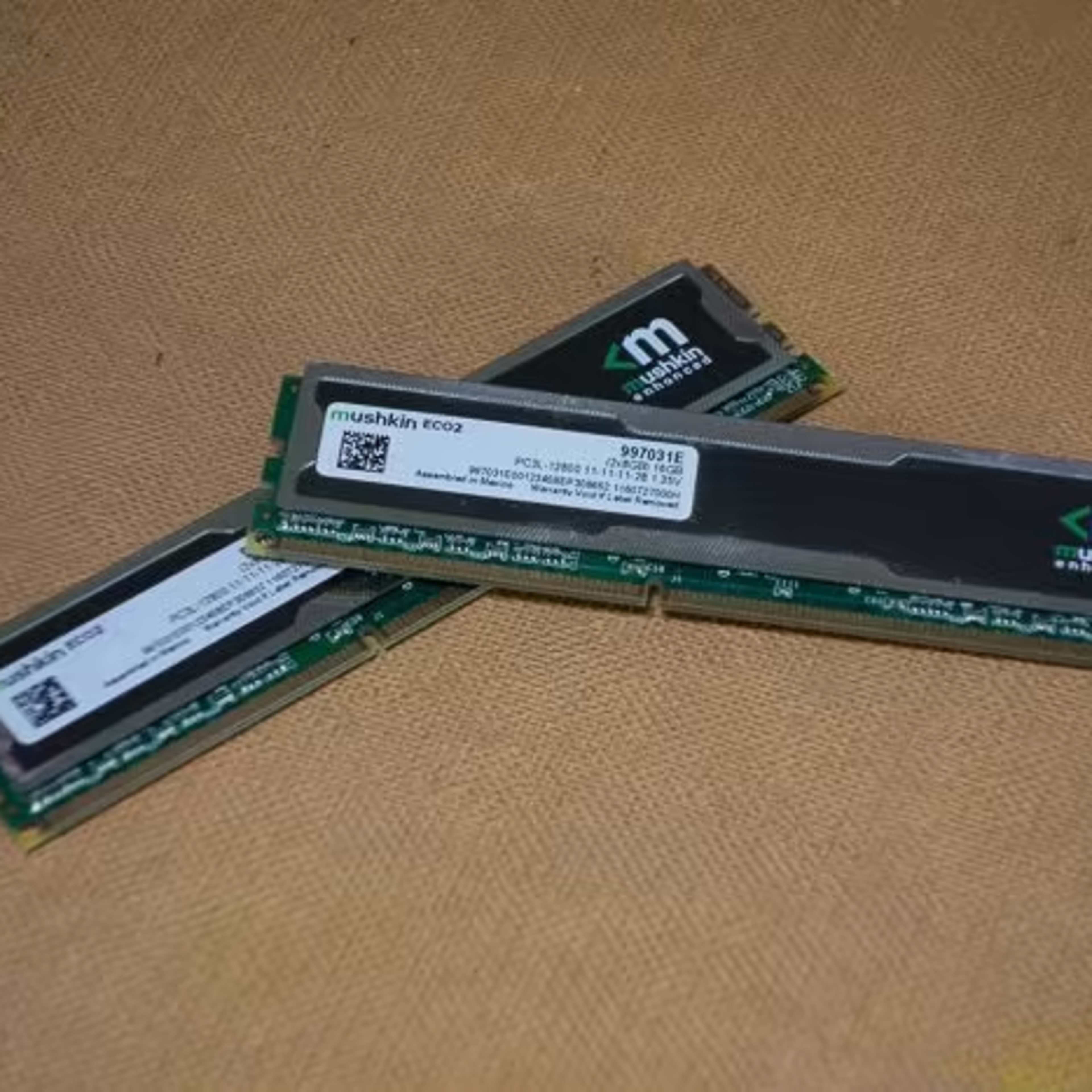 Mushkin 16GB (2x8GB) Enhanced ECO2 DDR3 DDR3L PC3L-12800 1600MHz RAM Model 997031E