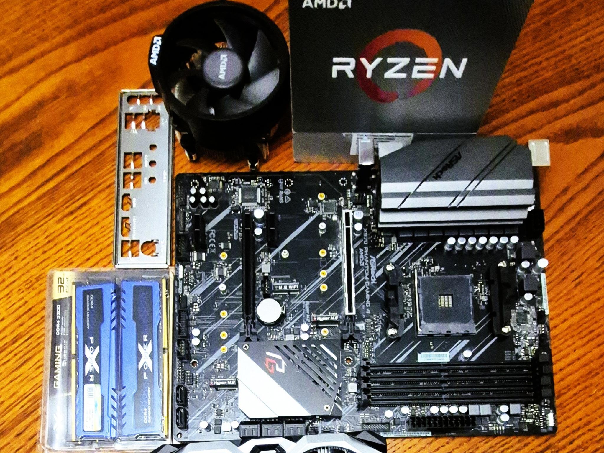 Combo ASRock X570 Phantom Gaming 4, AMD Ryzen 9 3950X CPU