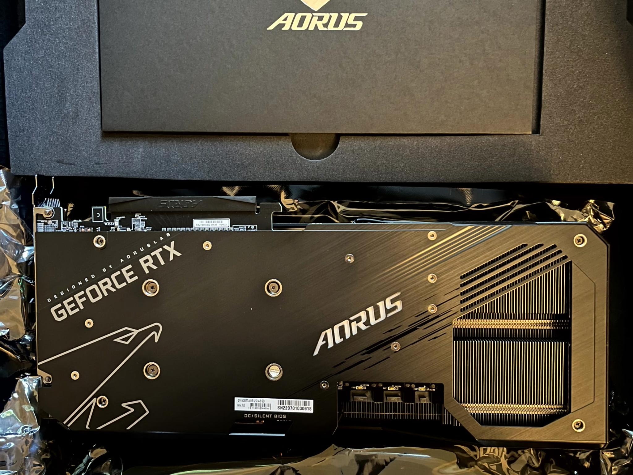 AORUS GeForce RTX 3070 8GB 美品 GIGABYTE AORUS GeForce RTX 3070 Ti MASTER 8GB GDDR6X