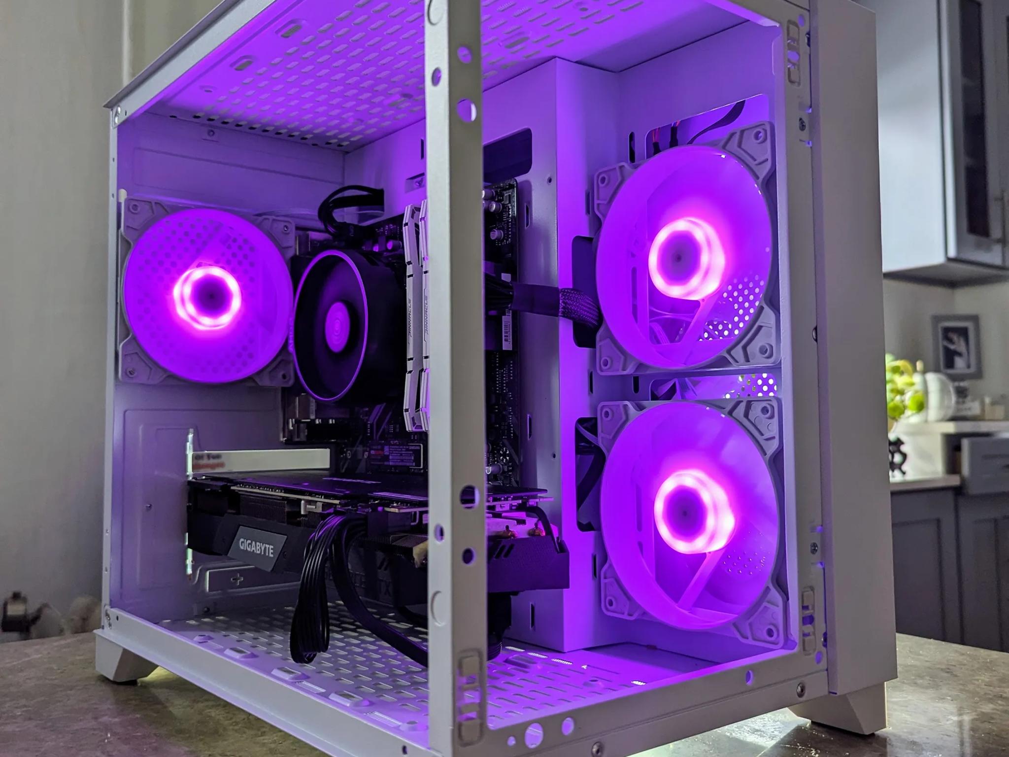 RTX 2070 Super, Ryzen 5 5600x Mid Level RGB Gaming PC (WHITE