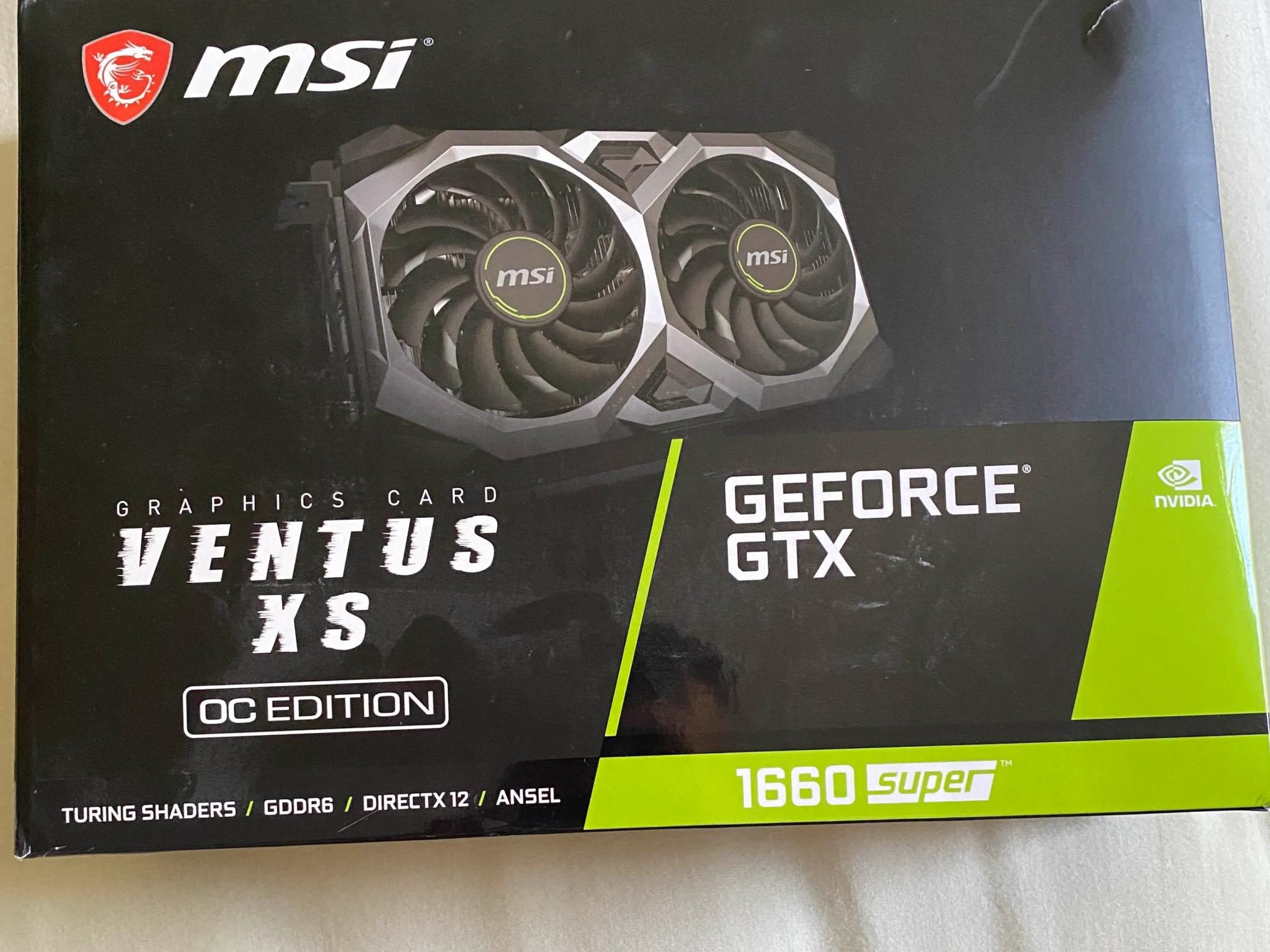 【美品】MSI GeForce GTX 1660 SUPER AERO ITX MSI GeForce GTX 1660 SUPER DirectX 12 GTX 1660 SUPER AERO