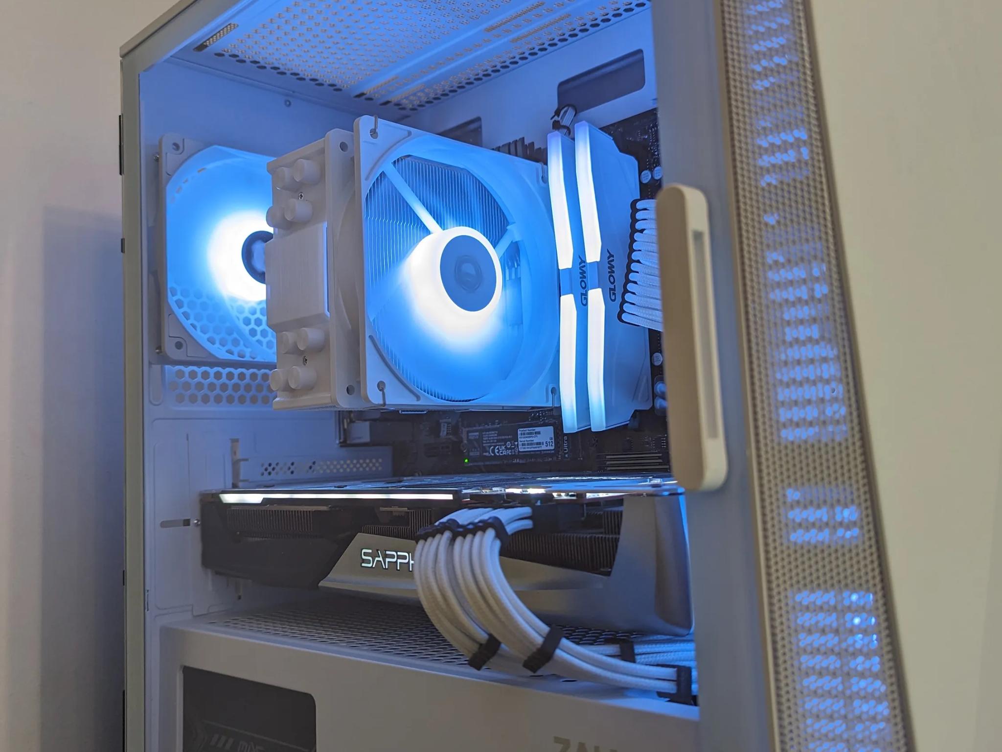 【ゲーミングPC】CPU  ryzen 5 2600 / RX5700XT White RGB Mid-Range Gaming PC - Rx 5700xt, Ryzen 5 2600x