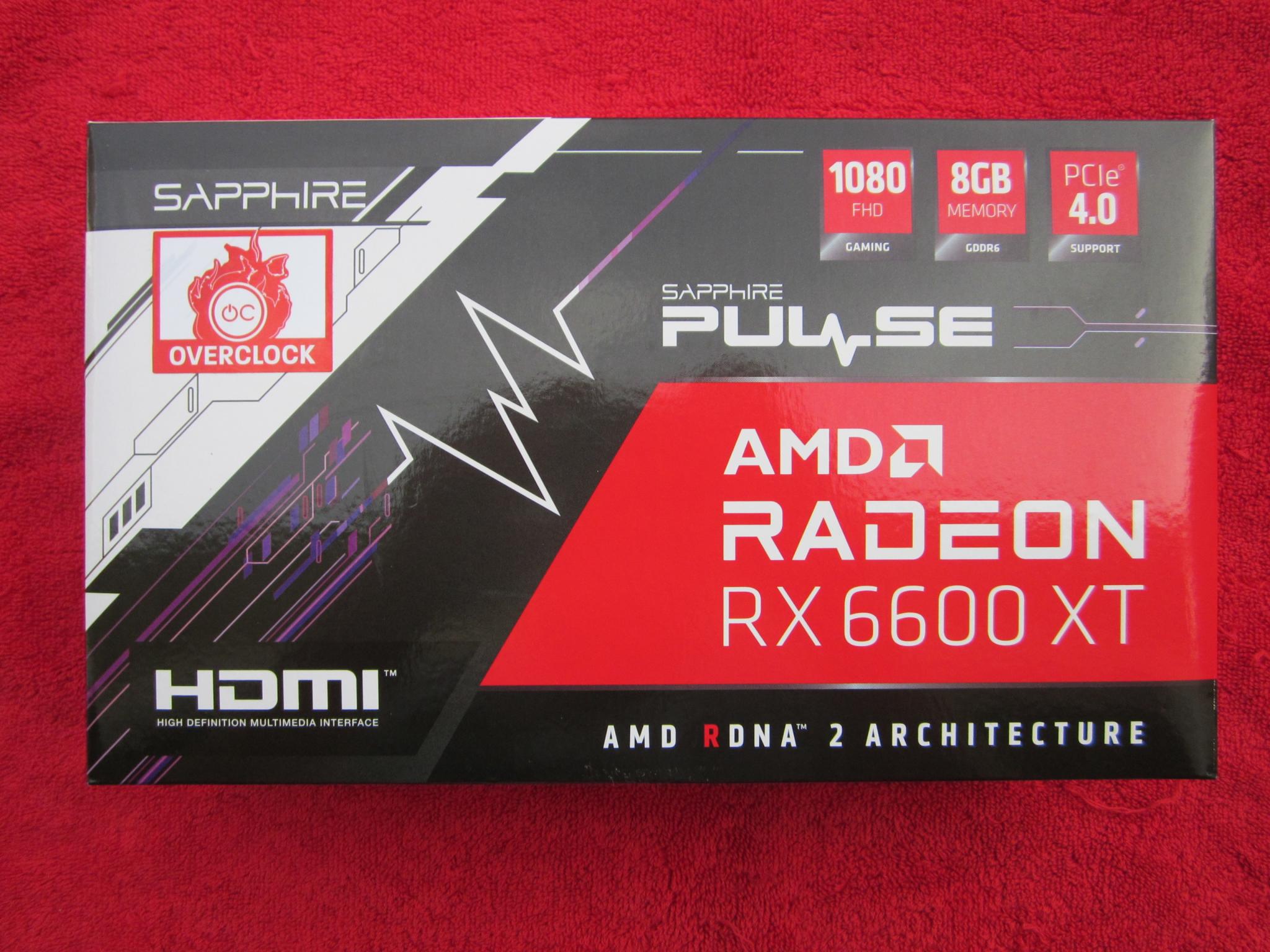 NEW SEALED! SAPPHIRE PULSE AMD Radeon RX 6600 XT GDDR6 8GB