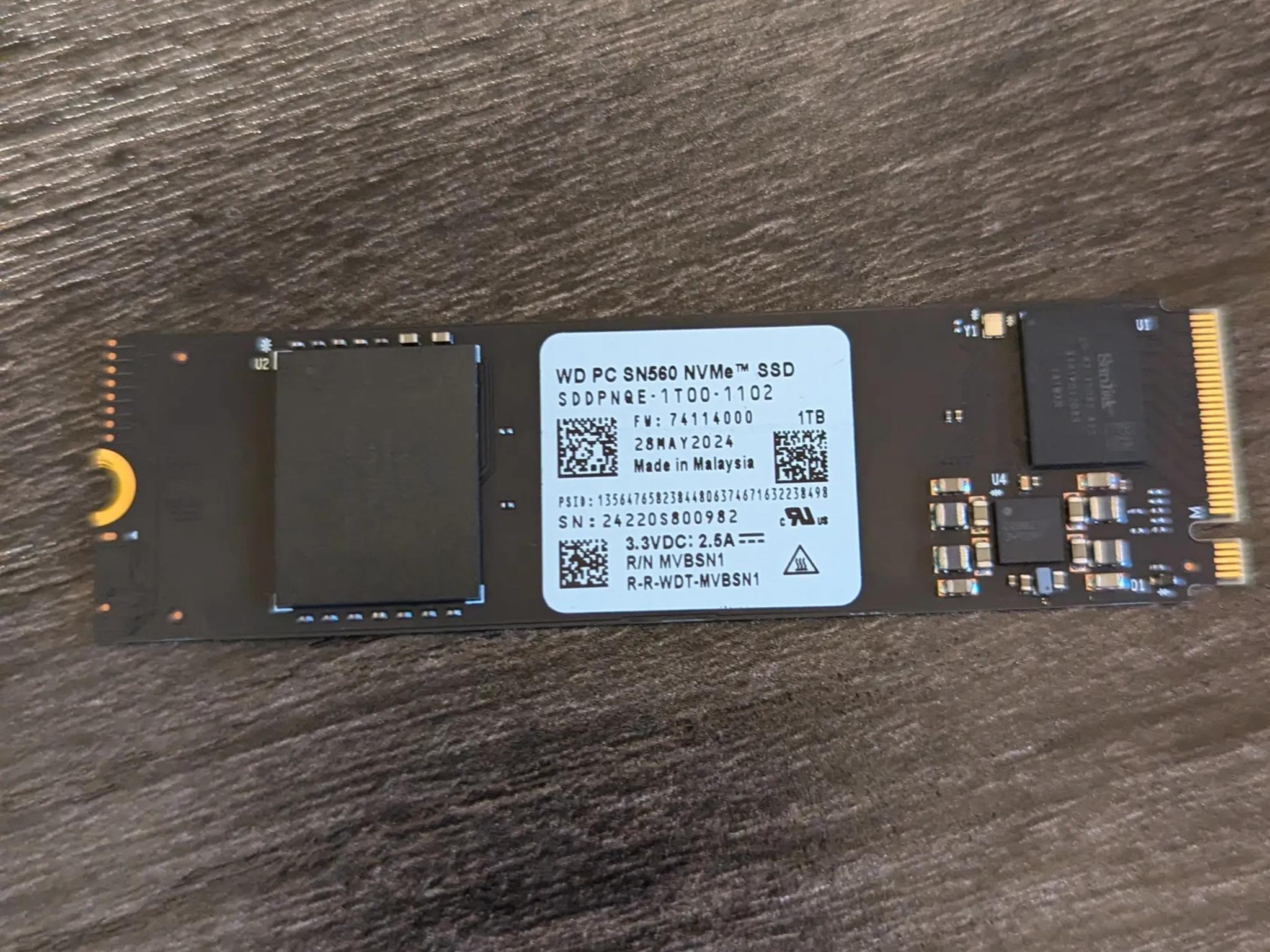 [未使用に近い] WD SN560 M.2 NVMe SSD 1TB 1TB SSD Western Digital CH SN560 NVMe | eBay
