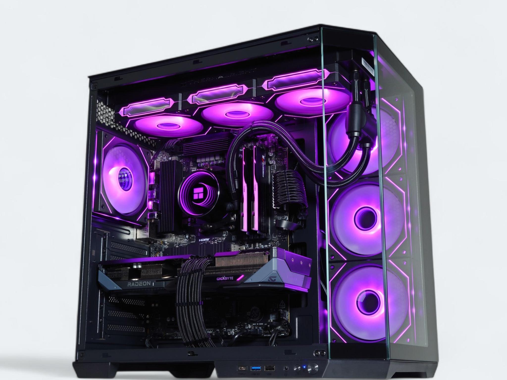 🖤🥷Liquid Cooled Gaming PC◼️AMD RX 9060 XT 16GB◼️AMD