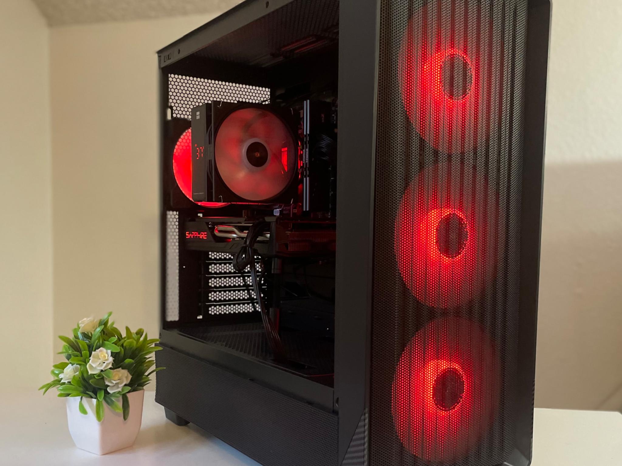 Black Gaming PC (Ryzen 5 2600X + GTX 1070 Ti + 1TB SSD +
