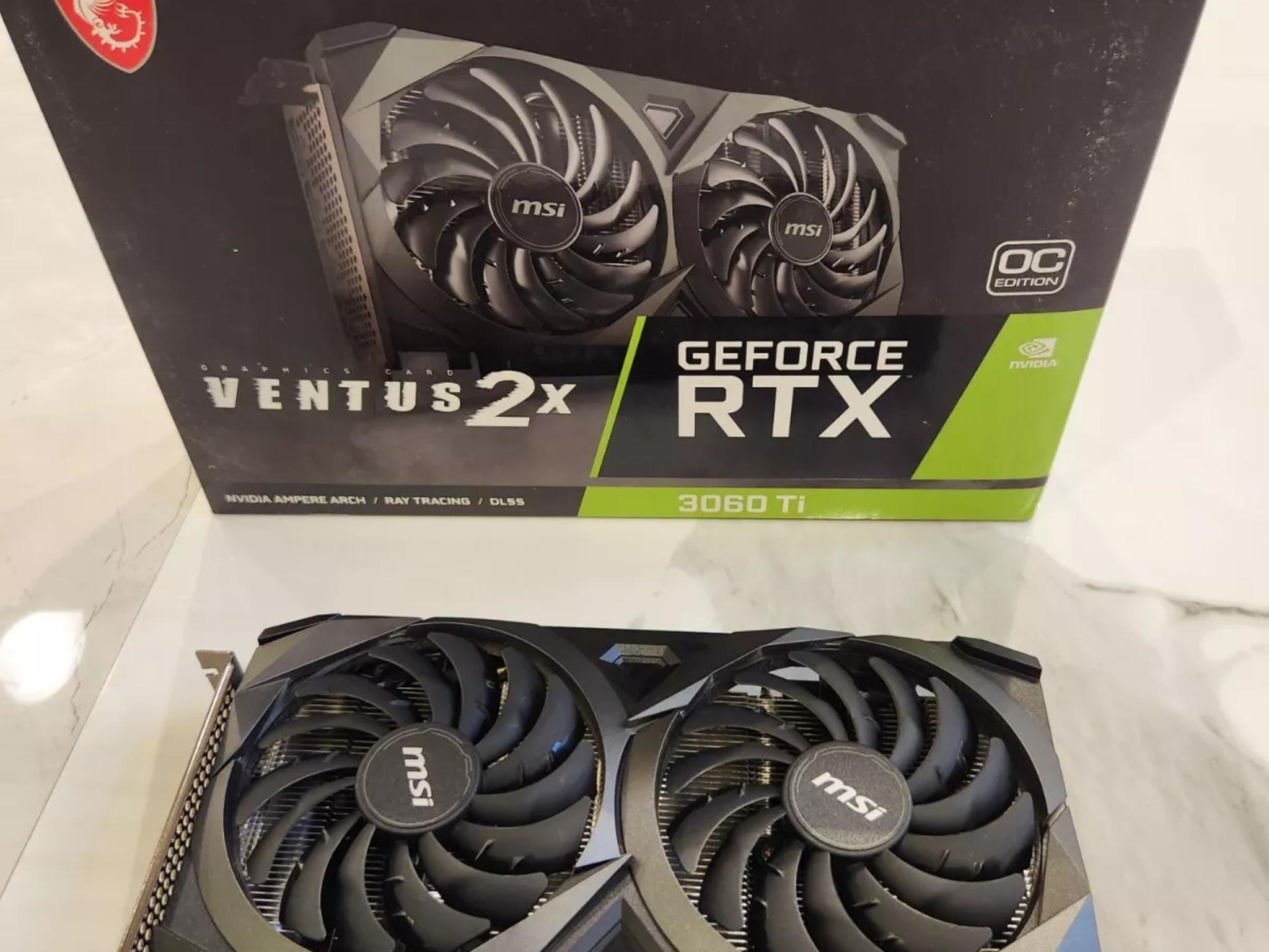 PCパーツ MSI Geforce 3060ti VENTUS 2x LHR MSI Ventus GeForce RTX 3060 Ti Graphics Card RTX 3060 Ti