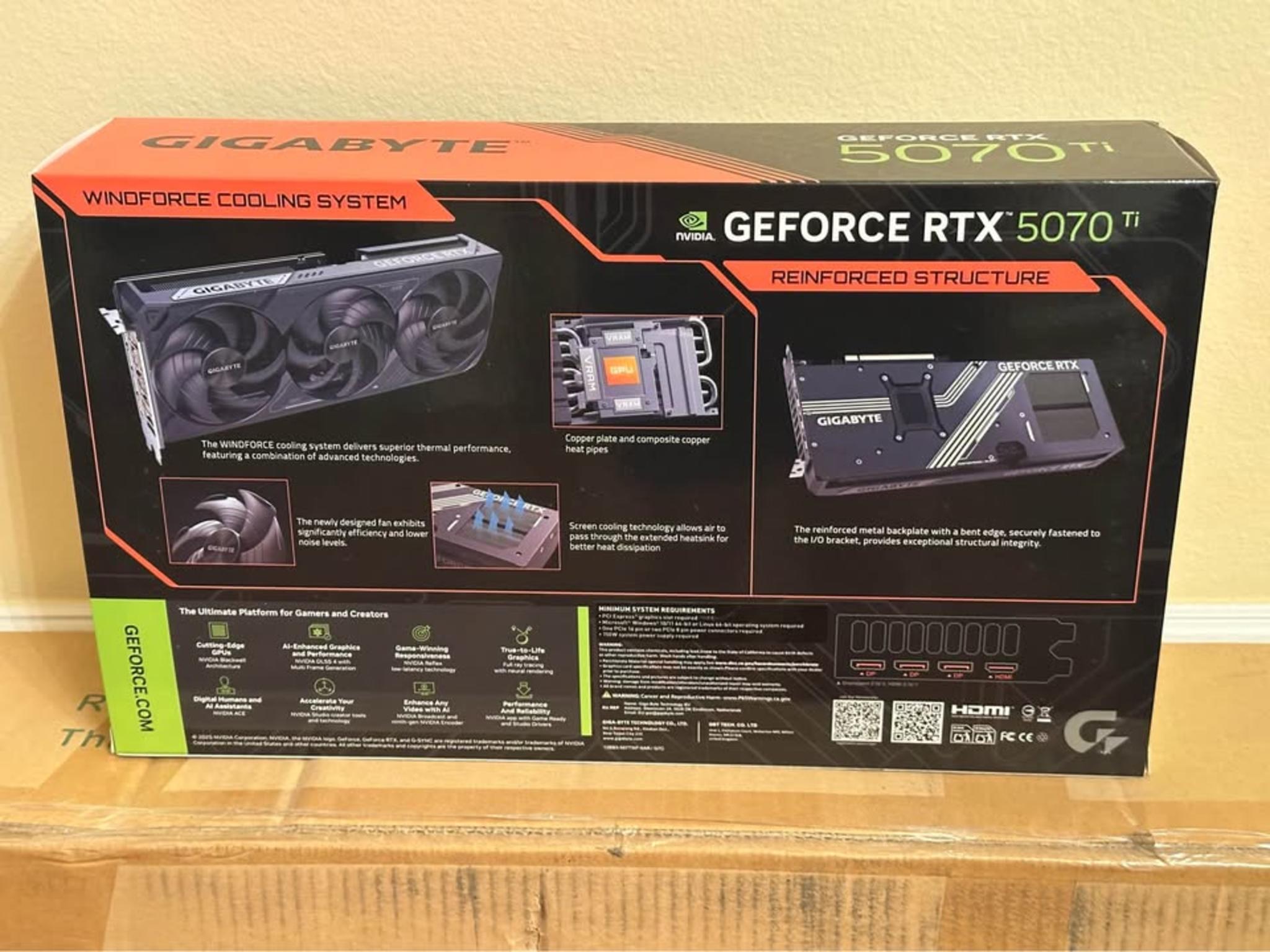 Gigabyte RTX 5070 Ti WINDFORCE SFF 16G | Jawa