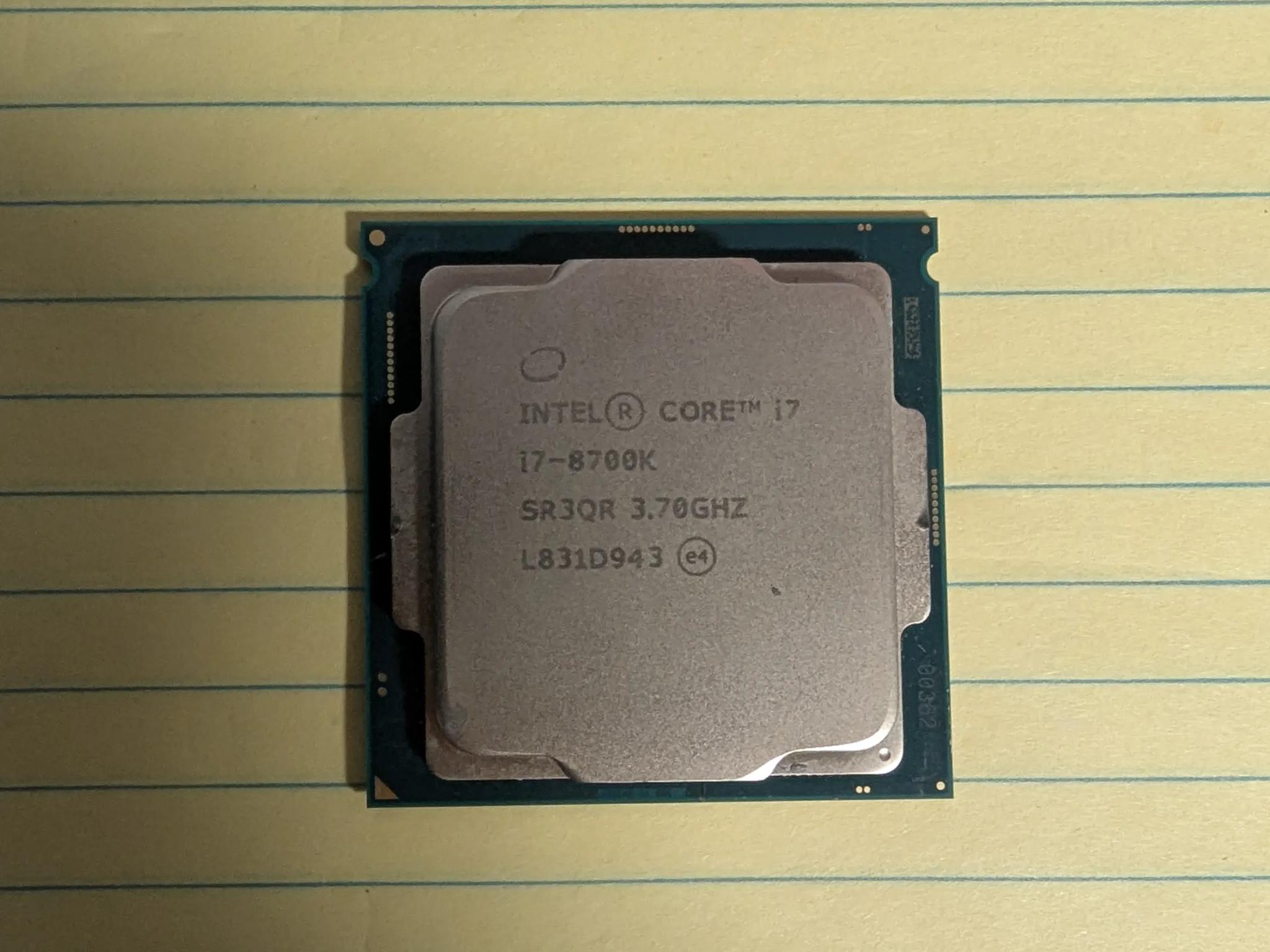 Intel i7-8700 SR3QS 3.20GHz 6 cores 12 threads | Jawa