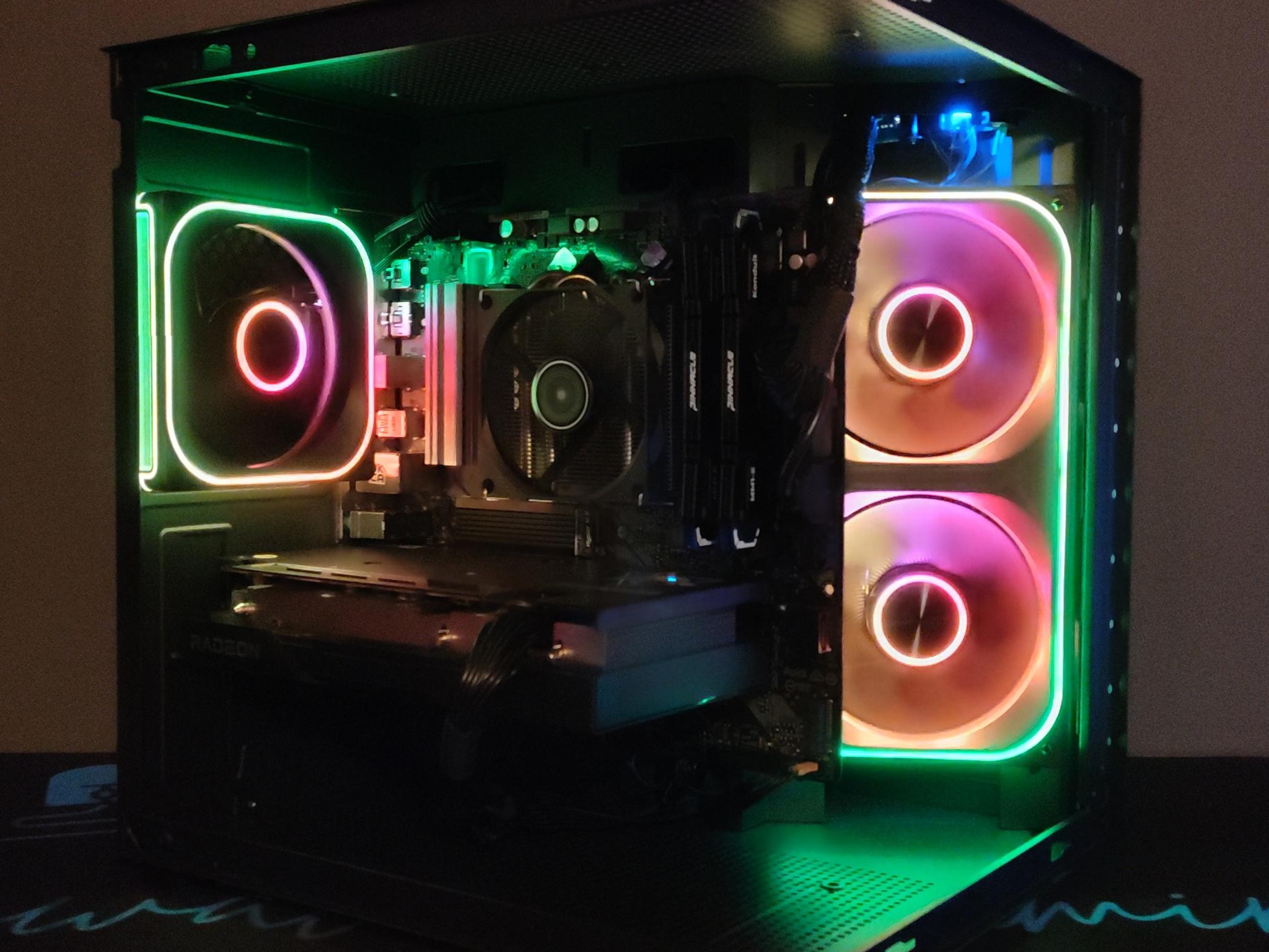 RTX 2070 Super, Ryzen 5 5600x Mid Level RGB Gaming PC (WHITE