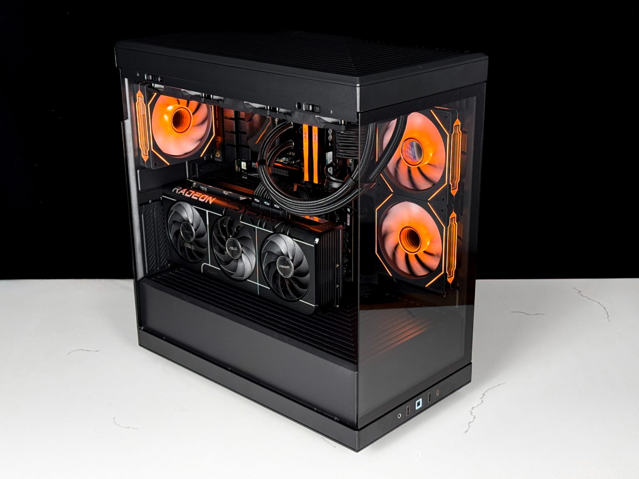 PCセットi7-4790.gt1030.12G.ssd120g.hdd1t Blackout High-End Gaming PC – Ryzen 7 7800X3D, RX 9070XT