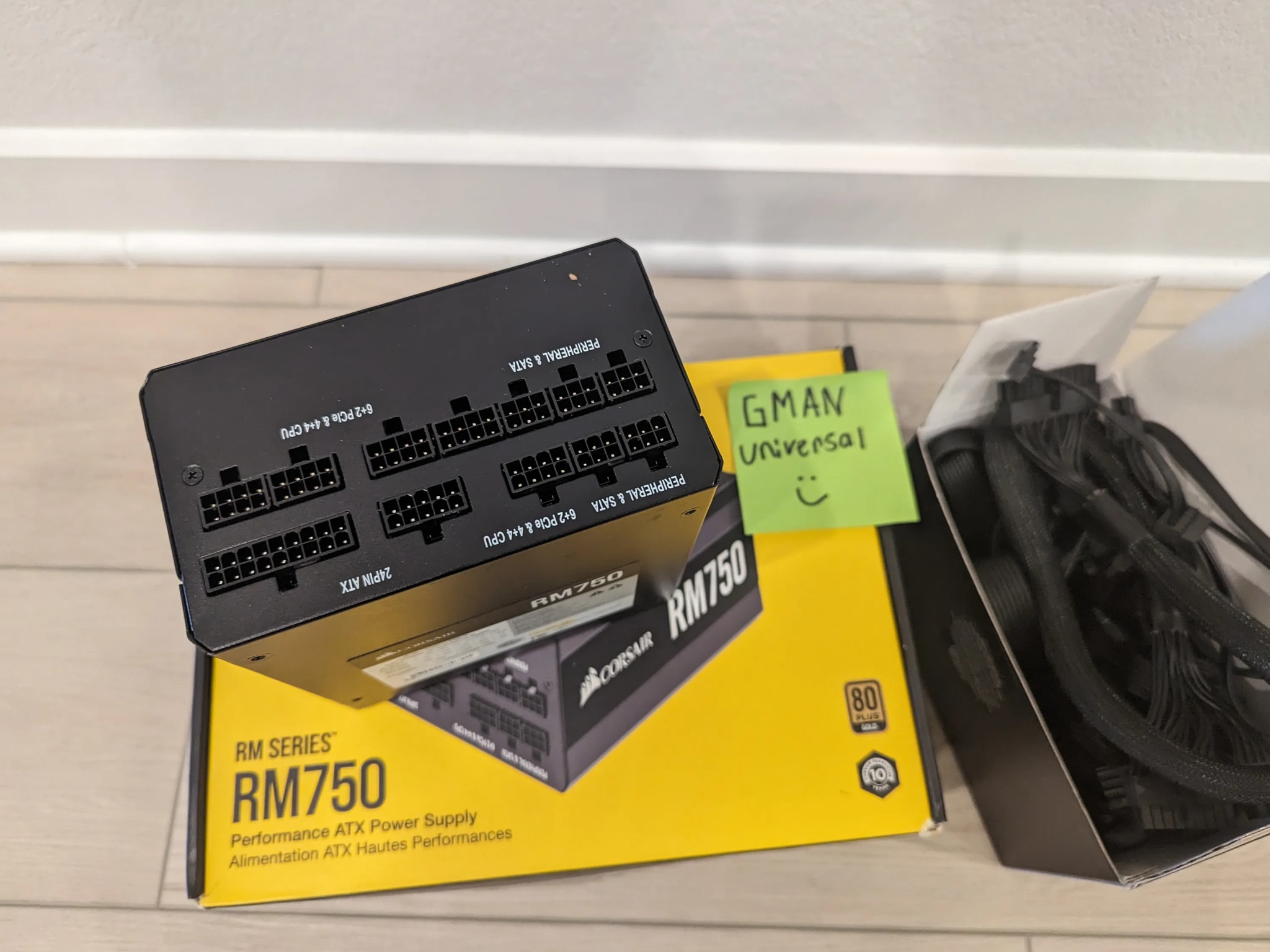 Corsair RM Series, RM750, 750 Watt, 80+ Gold Certified