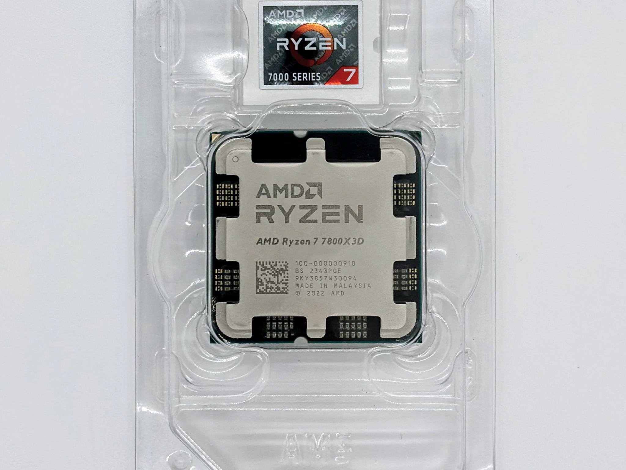 新品 バルク AMD Ryzen 7 7800X3D AM5 CPU AMD Ryzen 7 7800X3D 8 Core 16 Thread 4.2 GHz (5.0 GHz Max