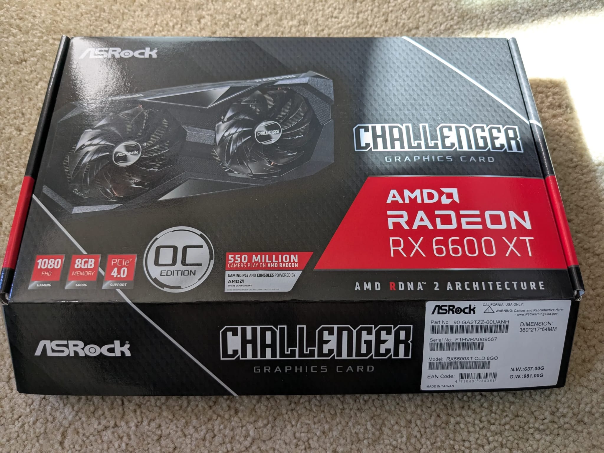 ASRock RX 6600 XT Challenger OC Edition with Box | Jawa