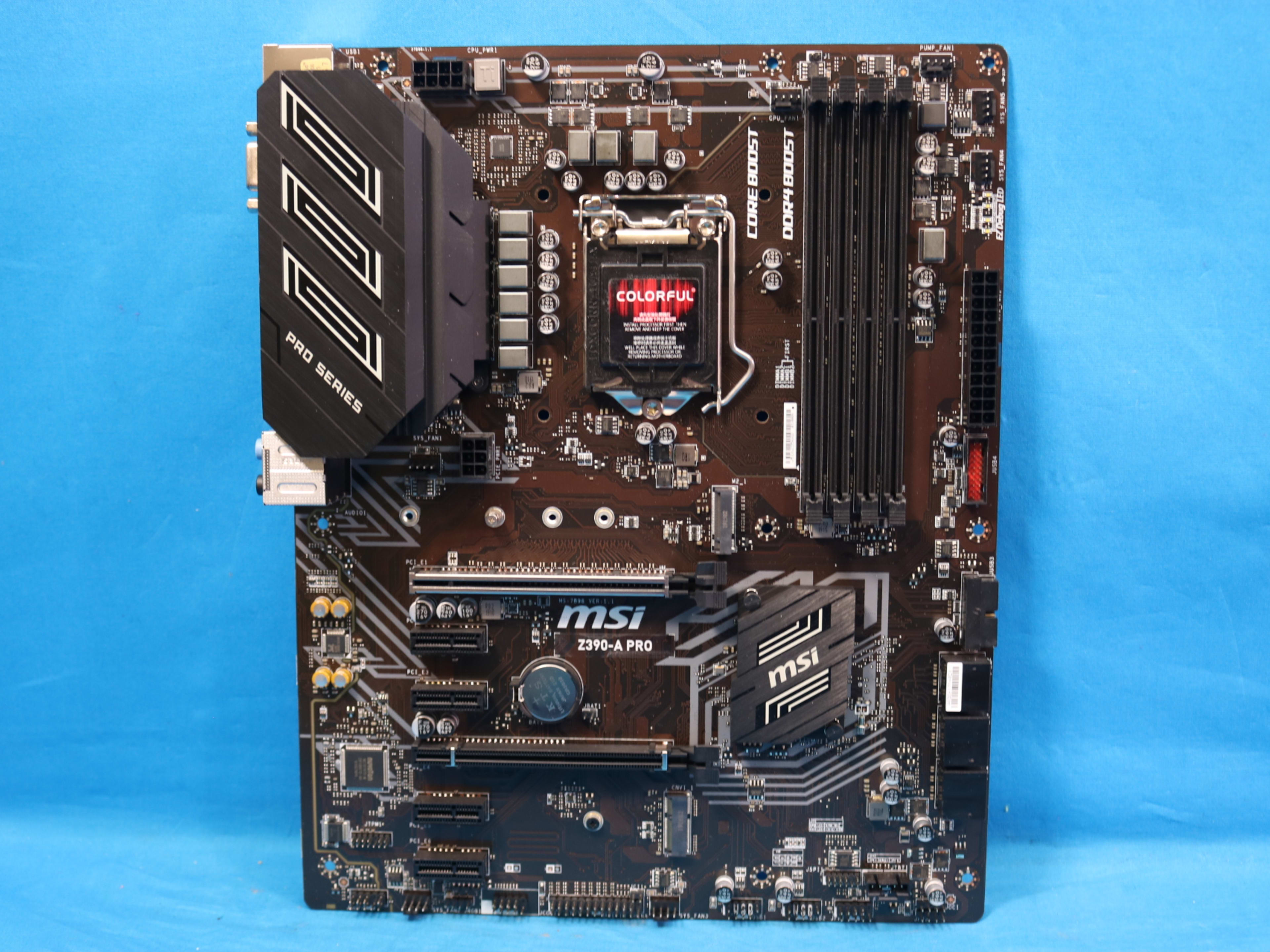 MSI Z390-A PRO Intel LGA1151/Socket H4 DDR4 ATX Desktop