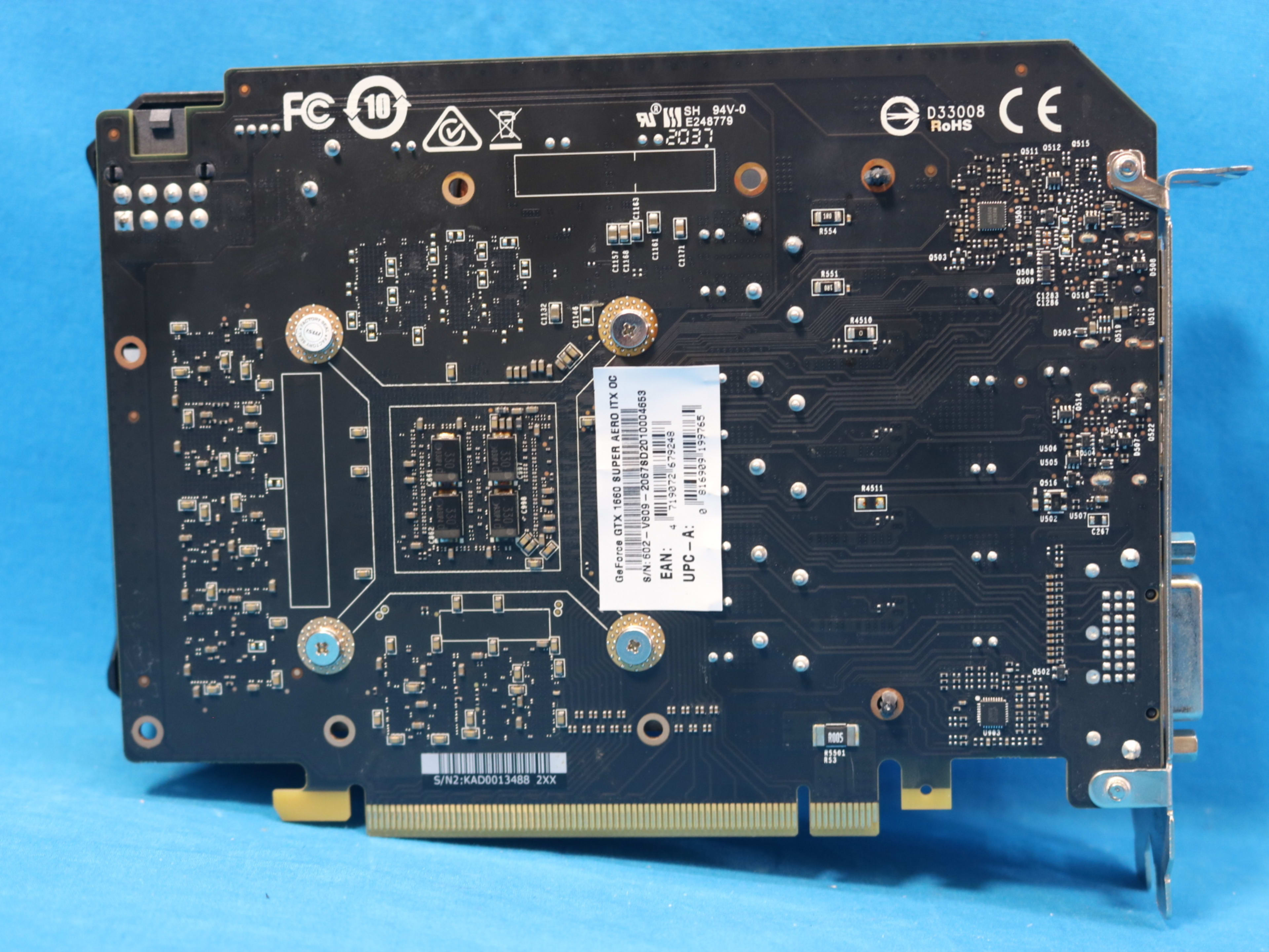MSI NVIDIA GeForce GTX 1660 Super Aero ITX OC 6GB GDDR6 PCIe