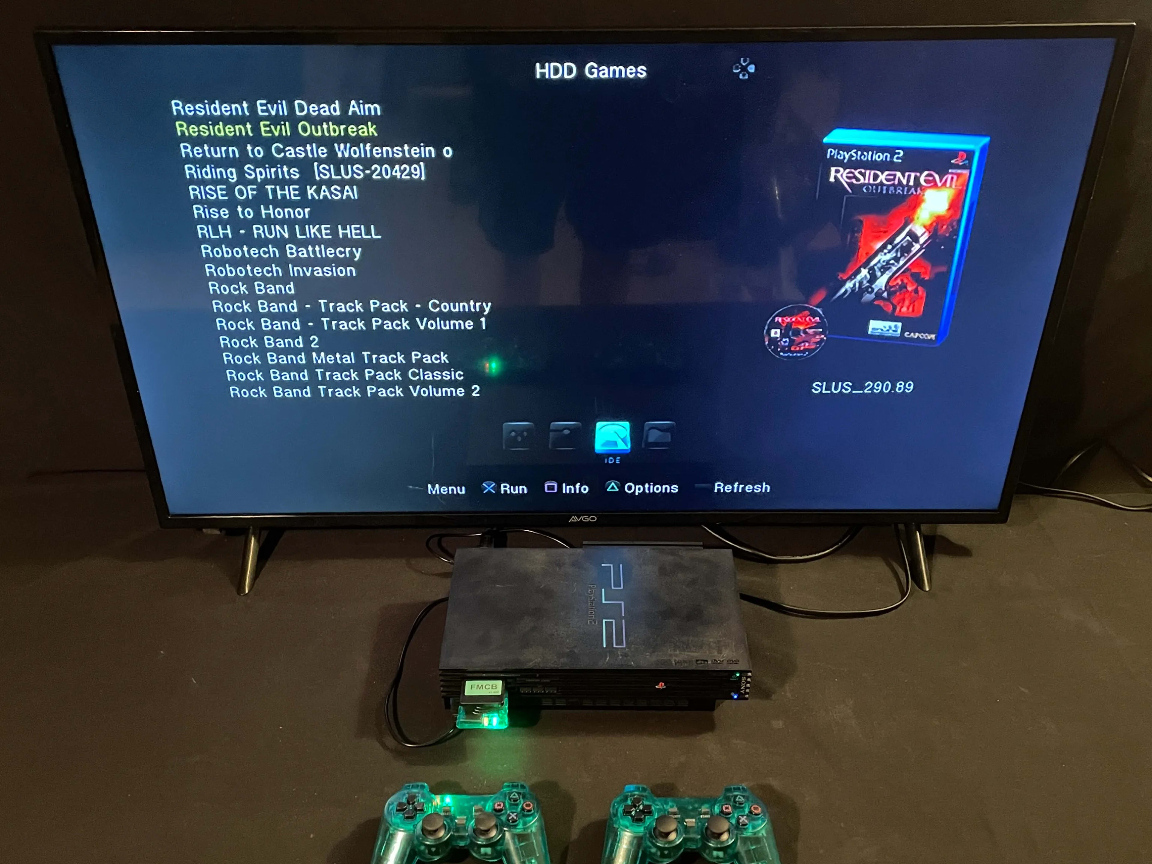 プレステ2 Playstation 2 Ps2 4TB Drive, Red Wireless Controllers, Games