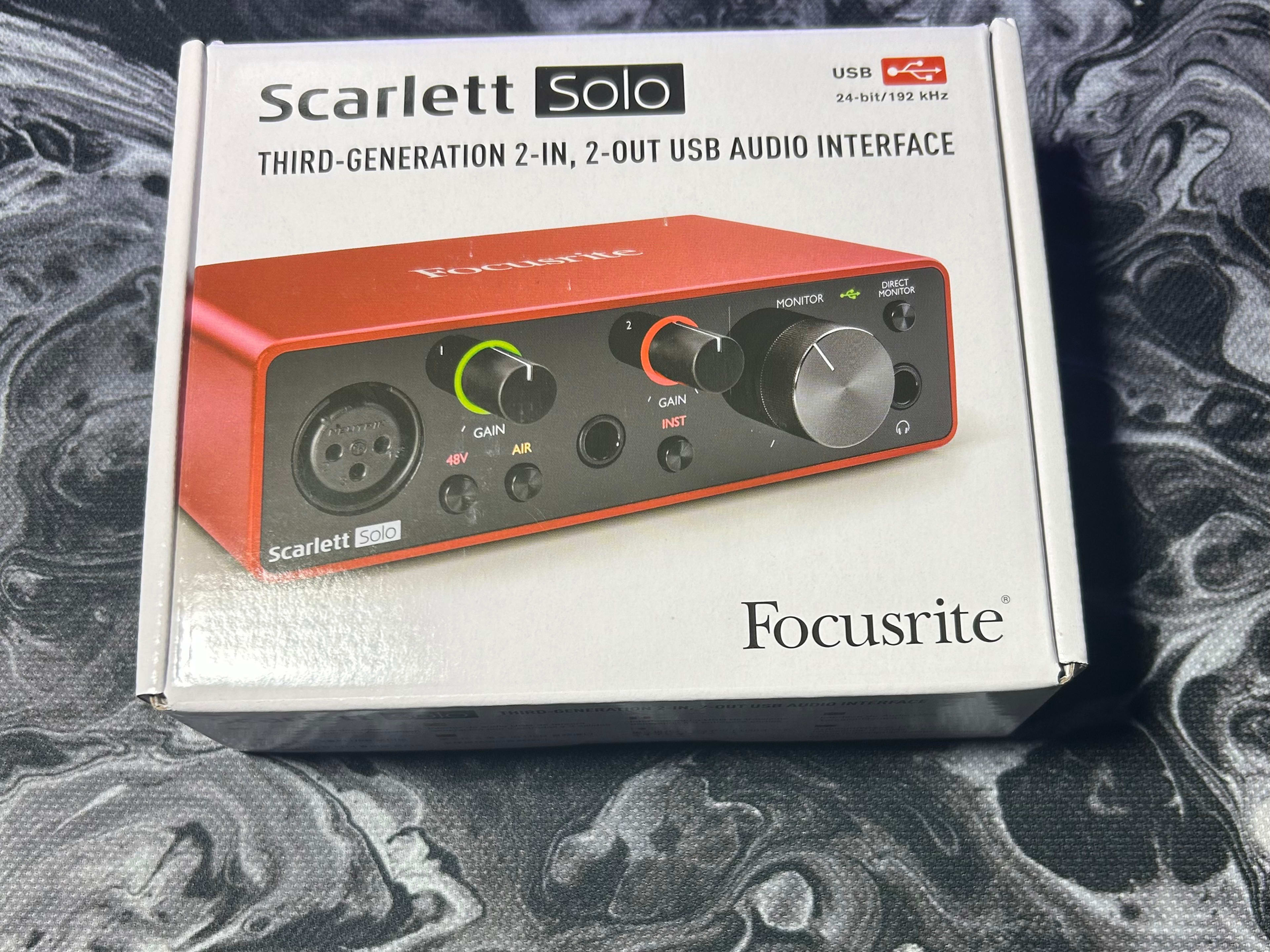 DTM・DAW Focusrite Scarlett Solo 3 Focusrite Scarlett Solo USB Audio Interface (3rd Generation)