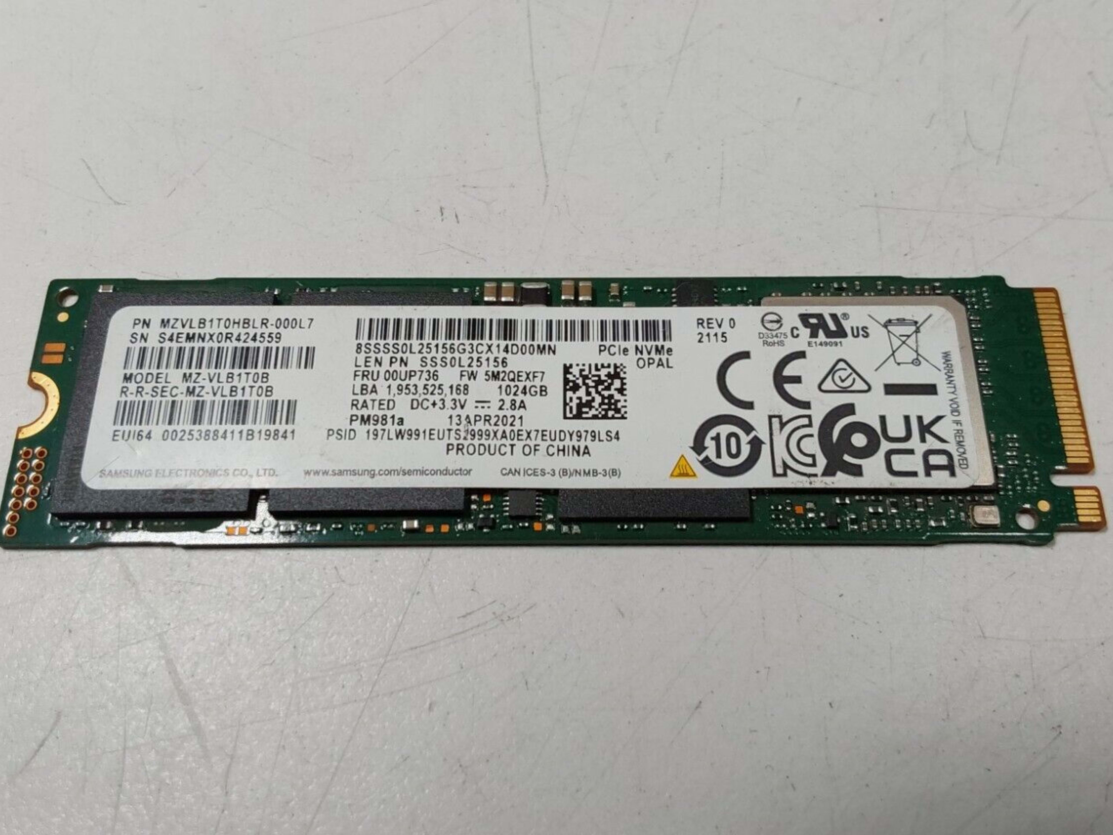 Samsung MZVLB1T0HBLR-000L7 1TB NVMe SSD | Jawa