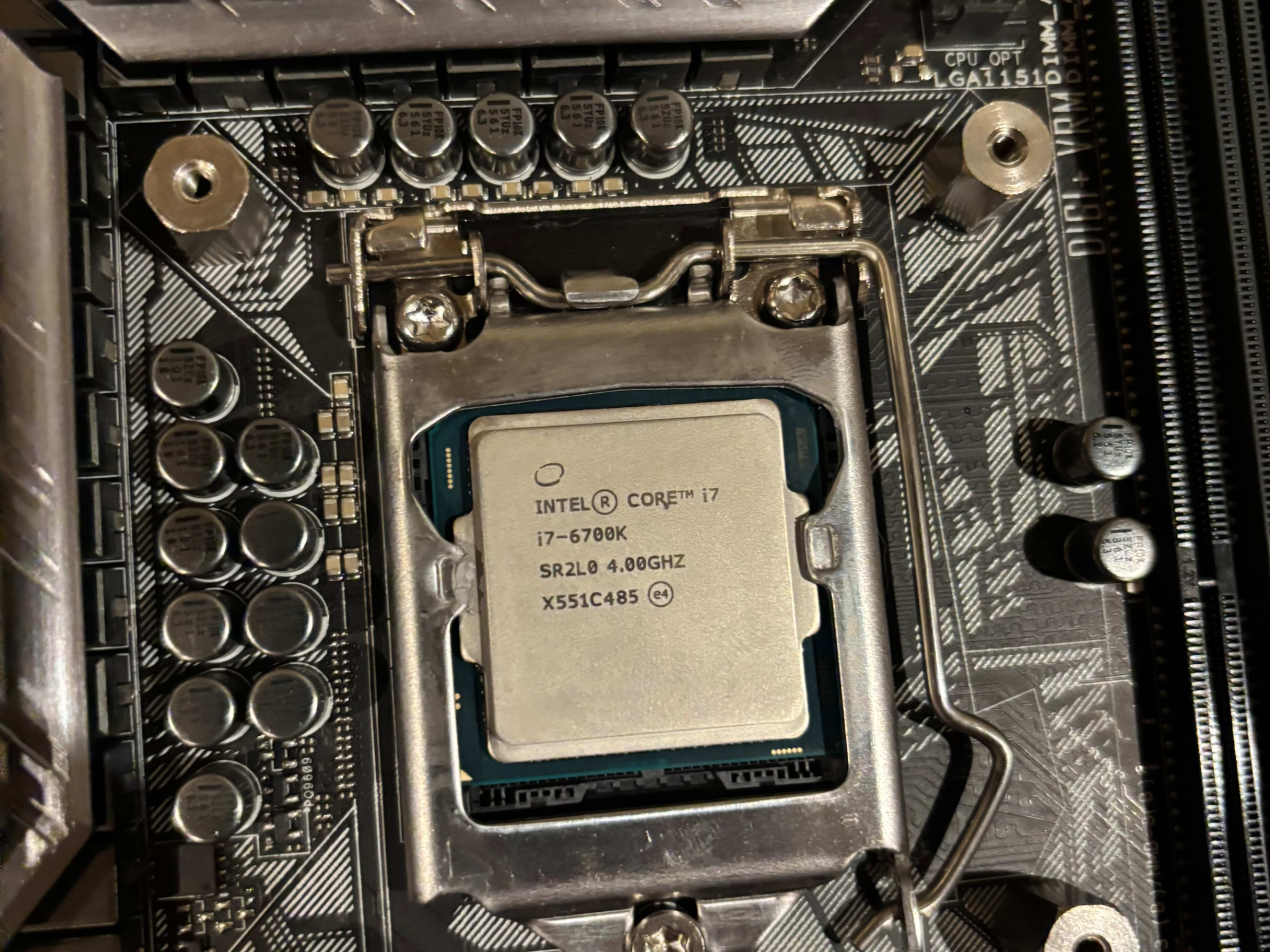 MSPK z170 i7 6700k cpuクーラー メモリ ジャンク品 intel Core i7-6700k + AsRock z170Extreme 4 + メモリ16GB