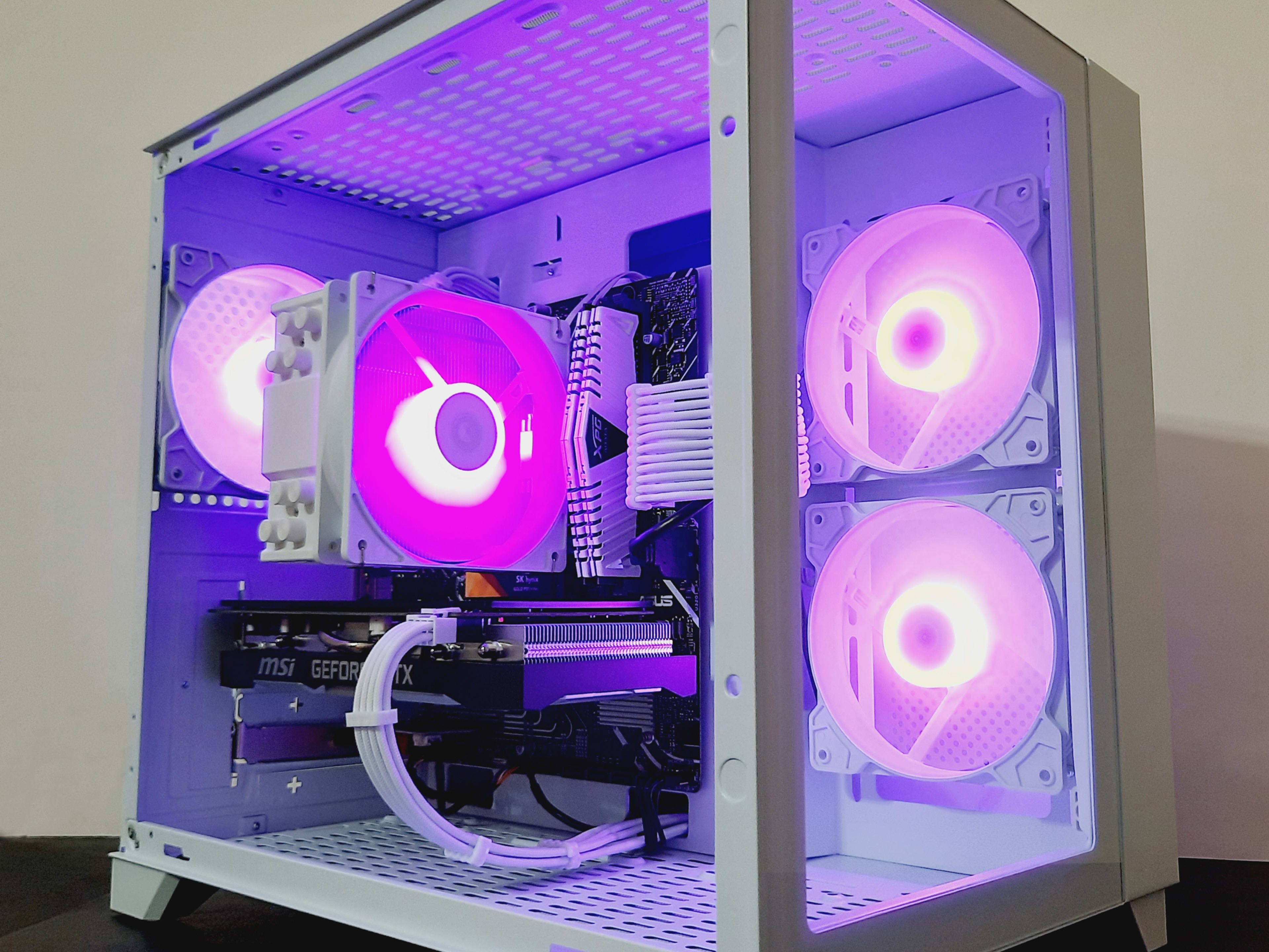 ❄️White Gaming PC w RGB - i3 12gen ○ 16GB RAM ○ 1TB SSD