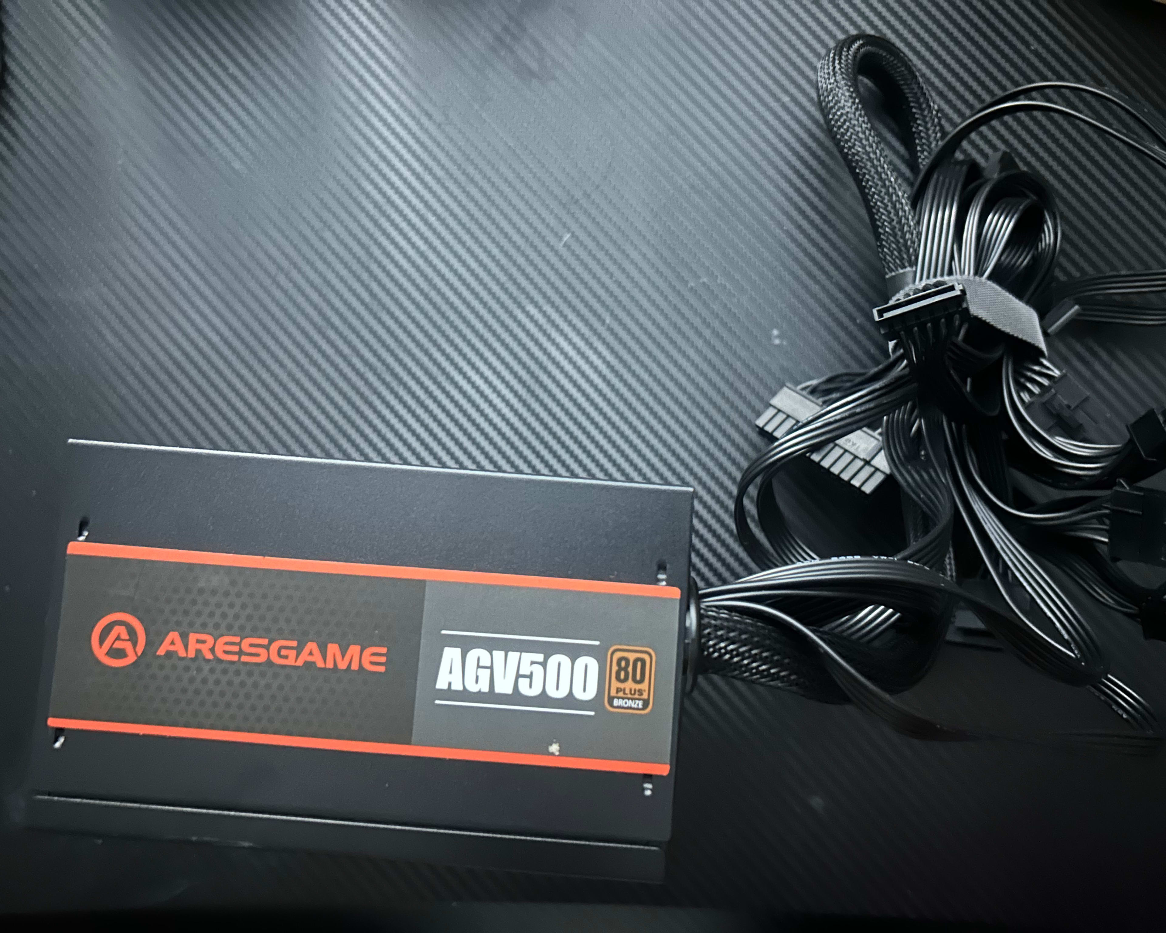 ARESGAME AGV Series 500W Power Supply, 80 Plus Bronze Certified, Non Modular