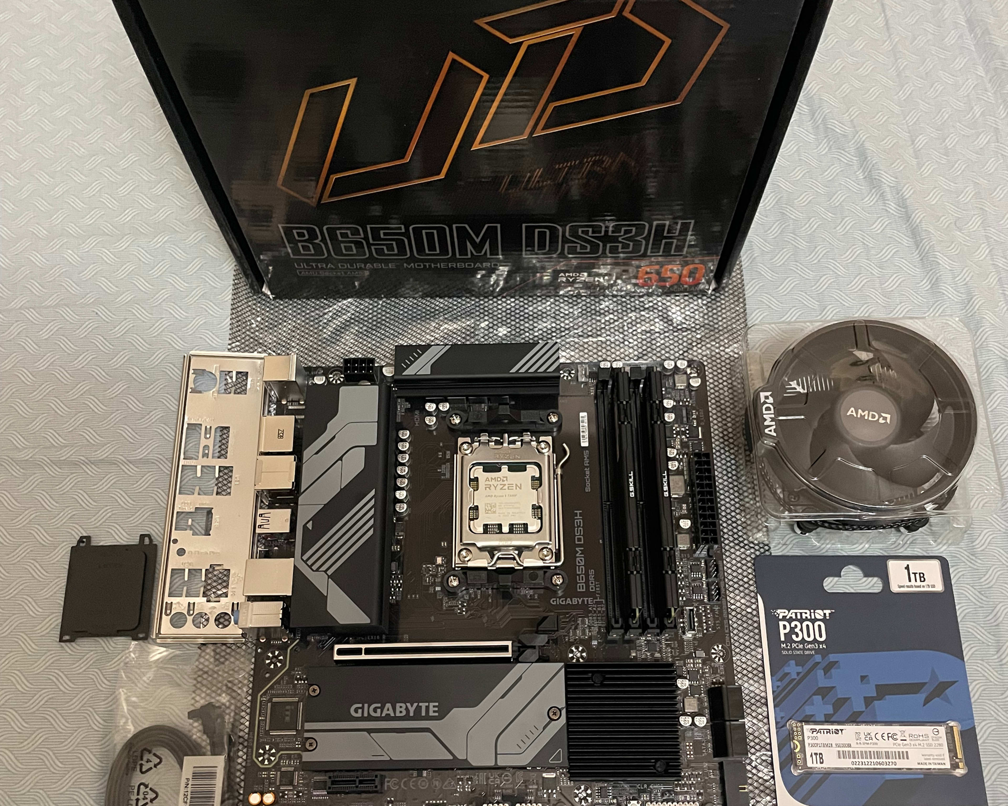 [AM5 Bundle] AMD Ryzen 5 7500F / Gigabyte B650M DS3H / G.Skill 32GB DDR5-6000 / 1TB SSD