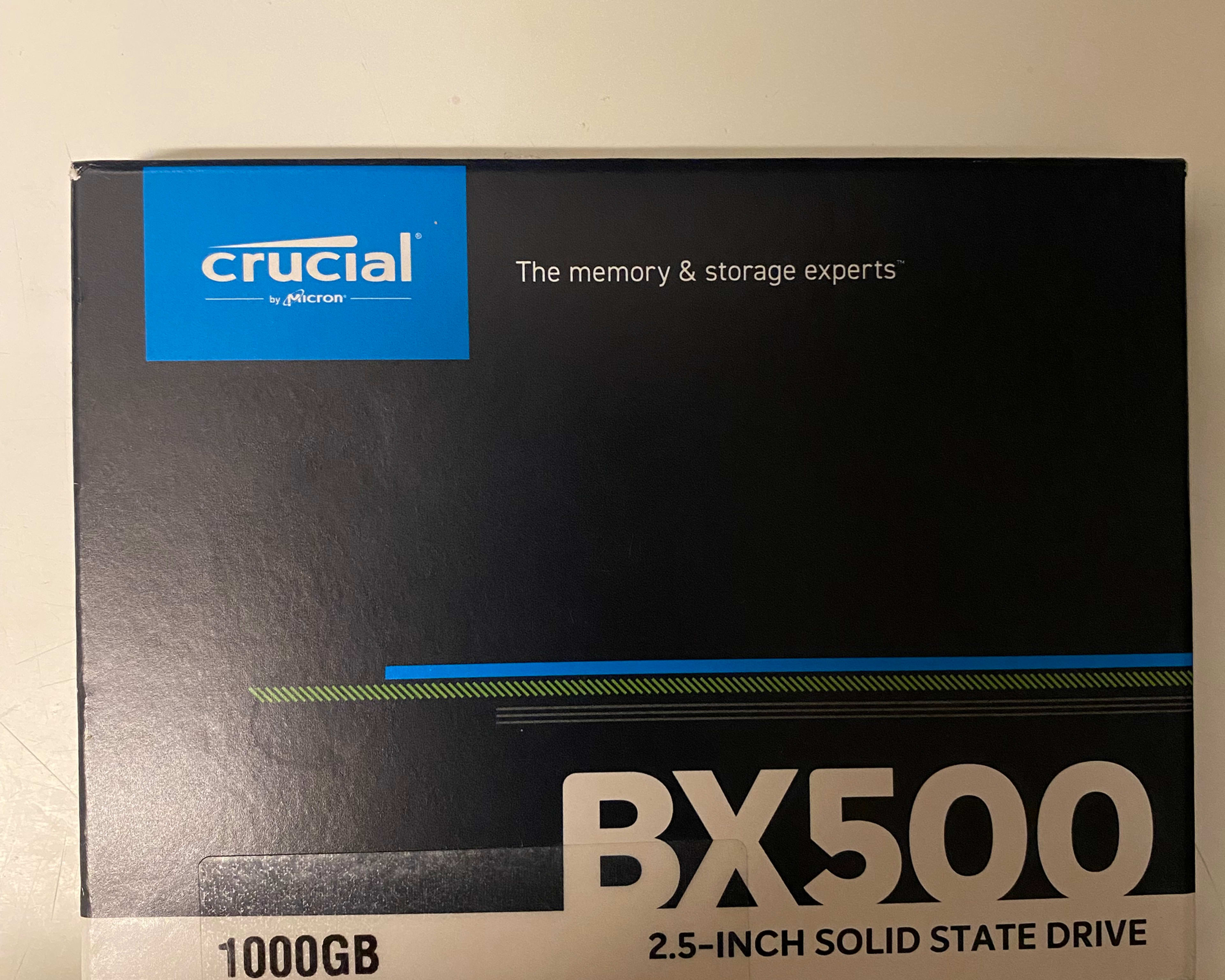 Crucial BX500 1TB 3D NAND SATA 2.5 Inch SSD