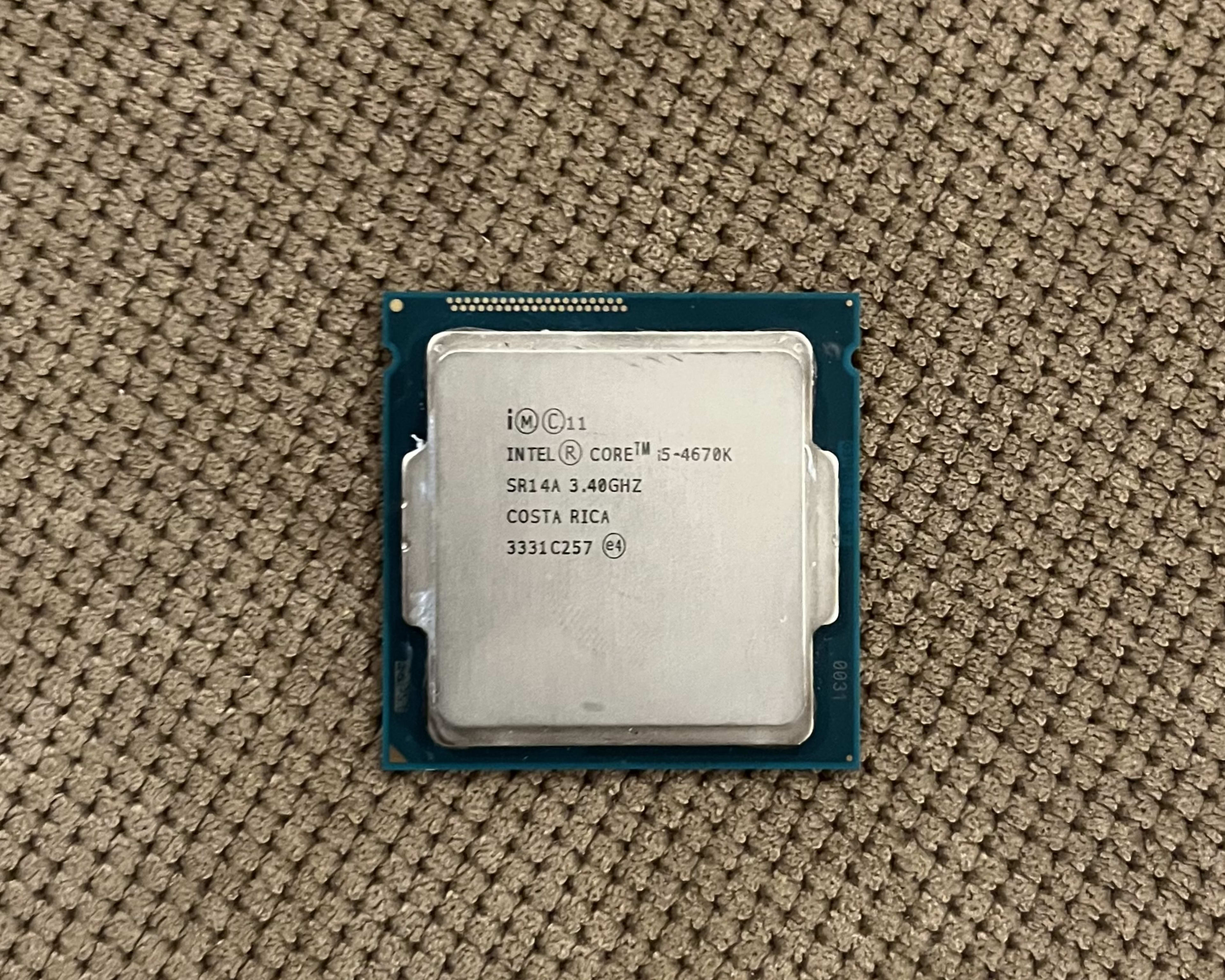 Intel Core i5-4670k (4c/4t) CPU